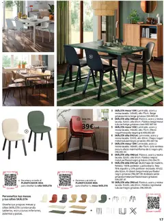 Vista previa Catálogo IKEA Comedores válido desde el 06.03.2026 | Página: 17 | Productos: Mesa, Silla
