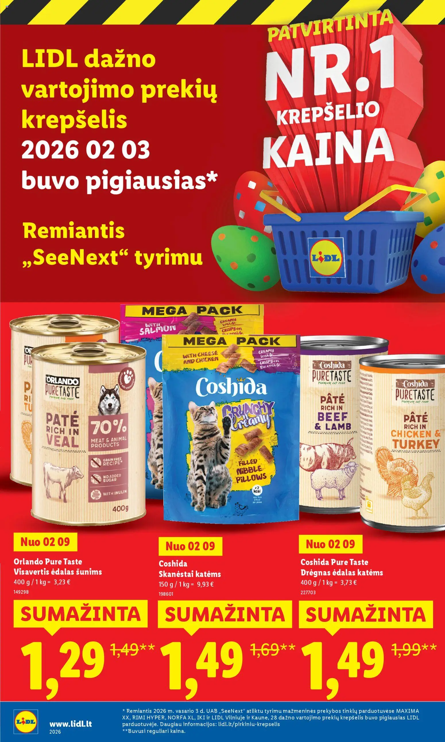 LIDL akcijos nuo 23.03.2026 | Puslapis: 34 | Prekių: Krepšelis