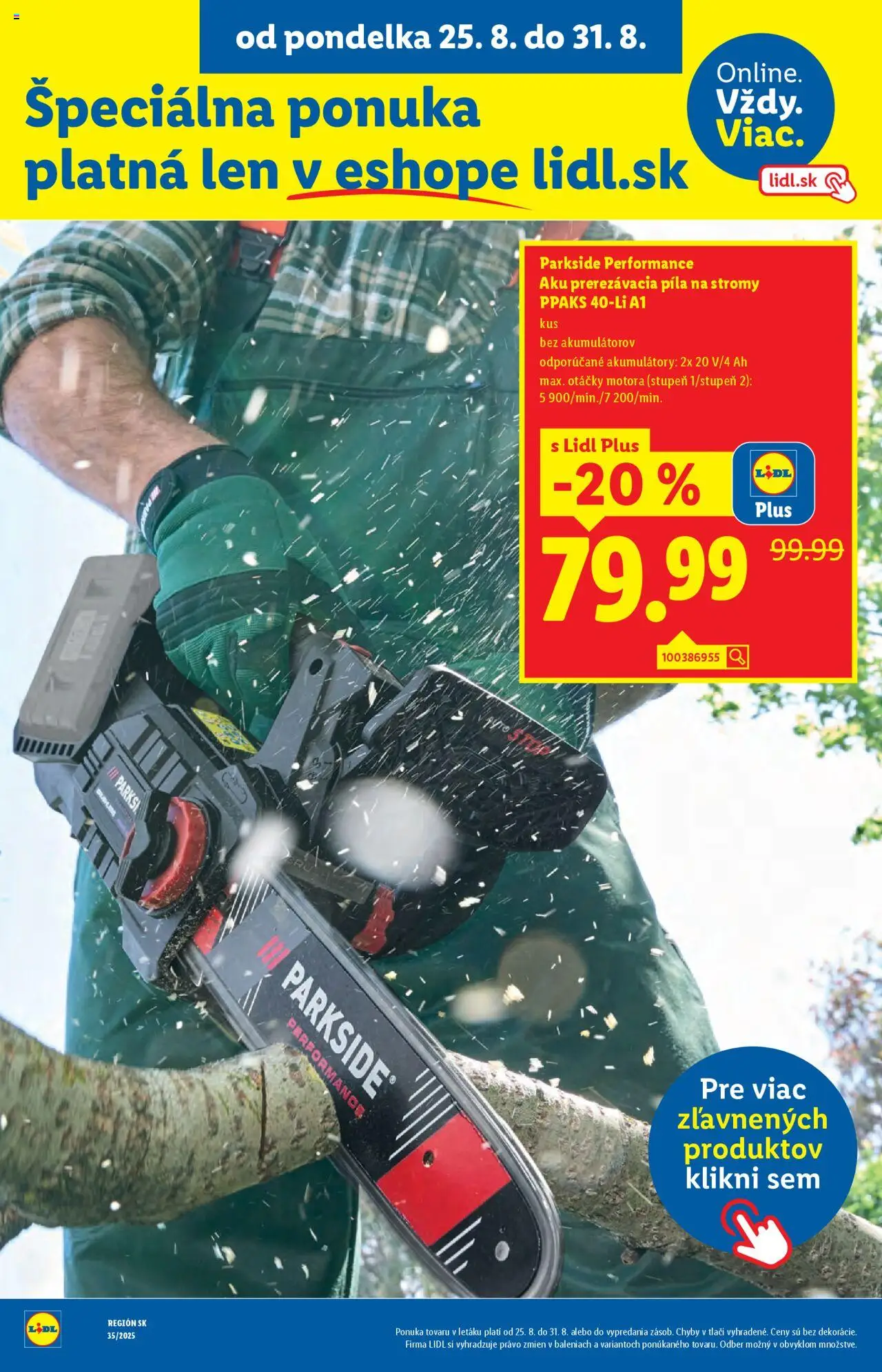 Lidl leták │ platný od 25.08.2025 | Strana: 63 | Produkty: Píla, Aku, Parkside