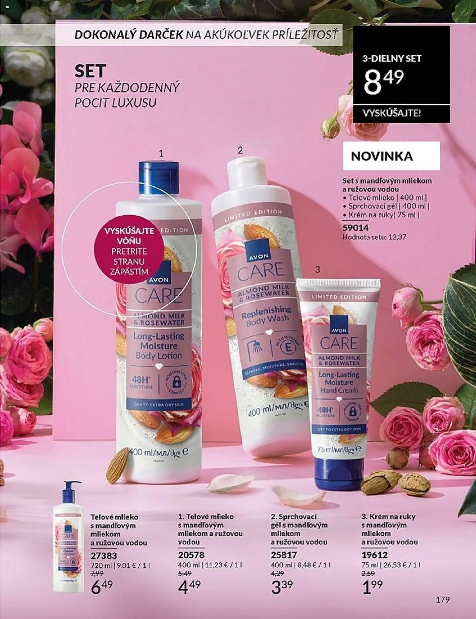 Nové Avon akcie – leták je platný od 01.02.2026 | Strana: 179 | Produkty: Mlieko, Telové mlieko, Krém na ruky, Krém