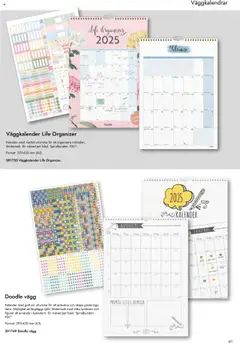 Lyreco - Almanackor och kalendrar 2025 - Förhandsvisning av reklamblad från butik Lyreco aktuell från 27.08.2024 | Sida: 61 | Produkter: Kalender