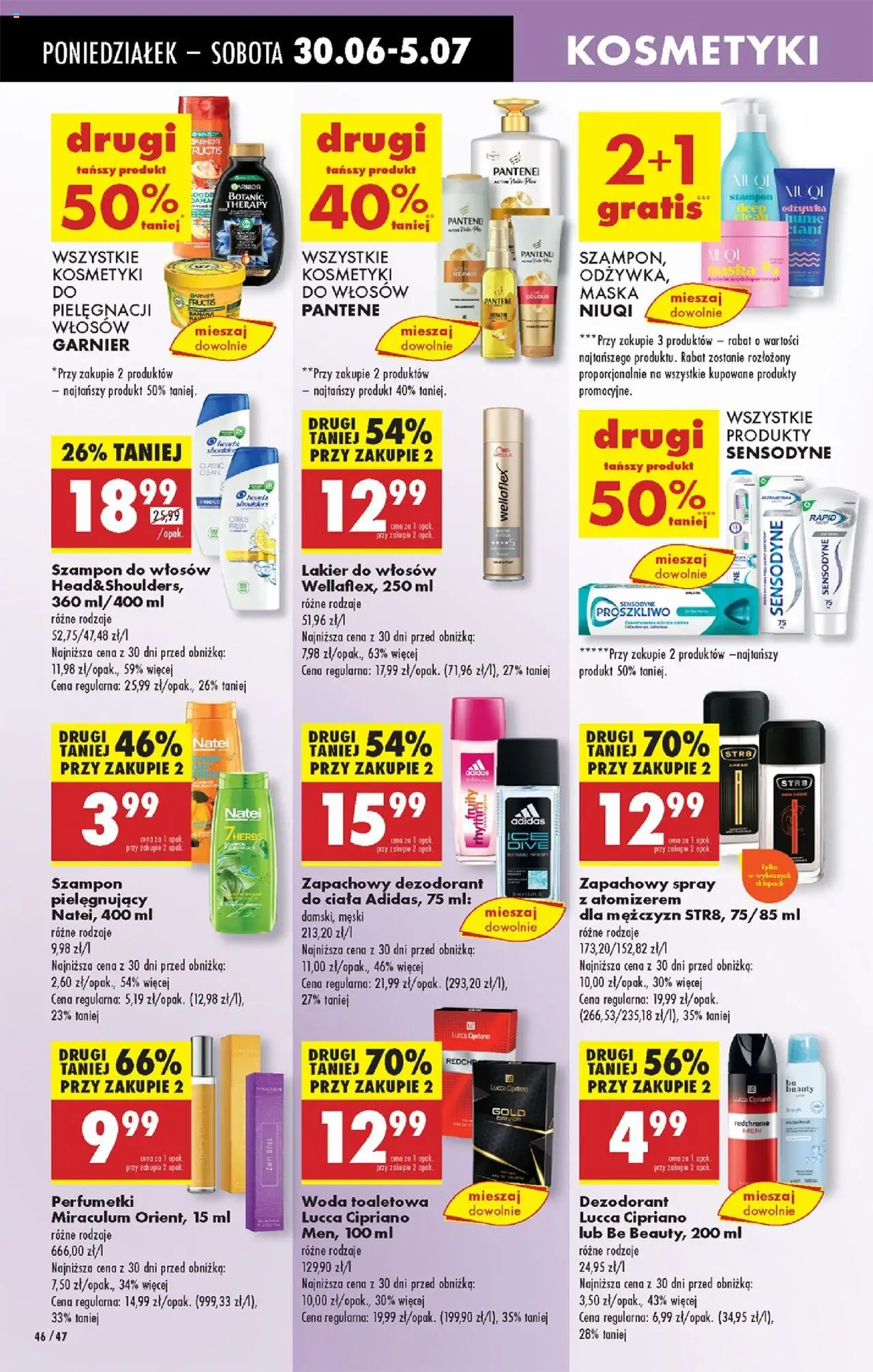 Biedronka gazetka od 30.06.2025 | Strona: 62 | Produkty: Kosmetyki, Szampon, Body, Maska