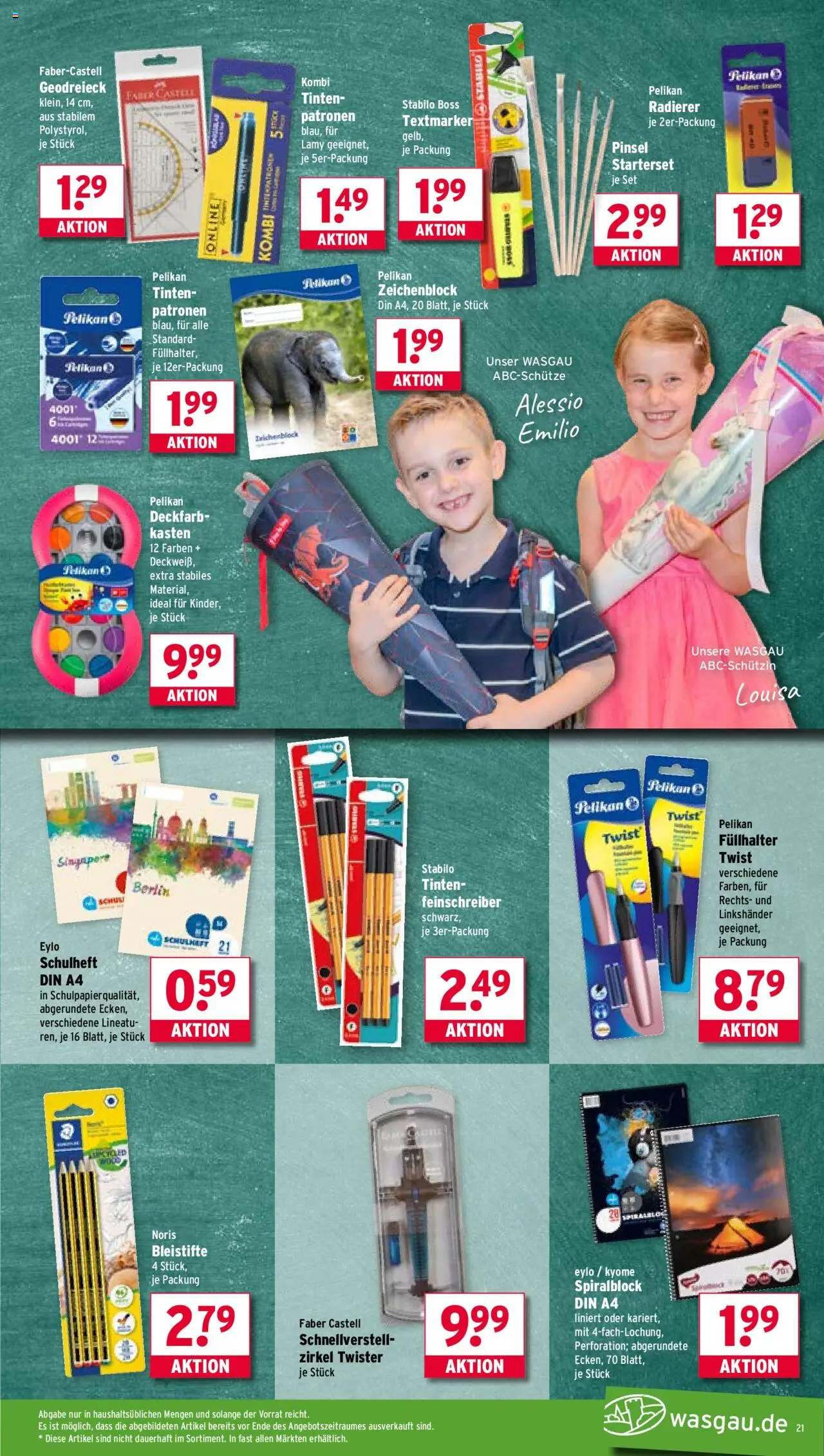 Wasgau Prospekt 	 - gültig ab dem 28.07.2025 | Seite: 21 | Produkte: Pinsel