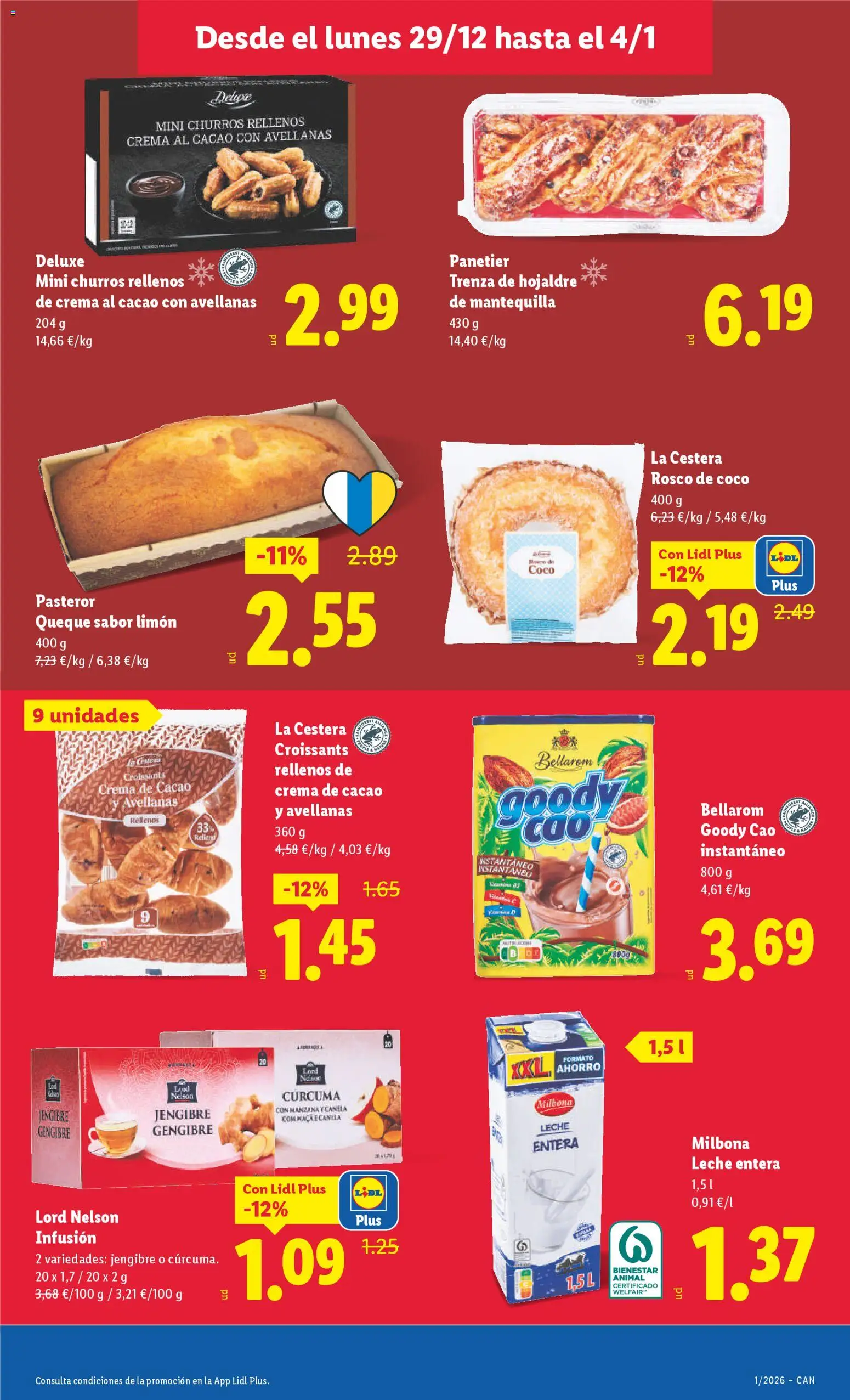 Lidl - Canarias │ válido desde el 29.12.2025 | Página: 17 | Productos: Manzana, Crema, Συσκευή ροής, Φρυγανιές σικάλεως
