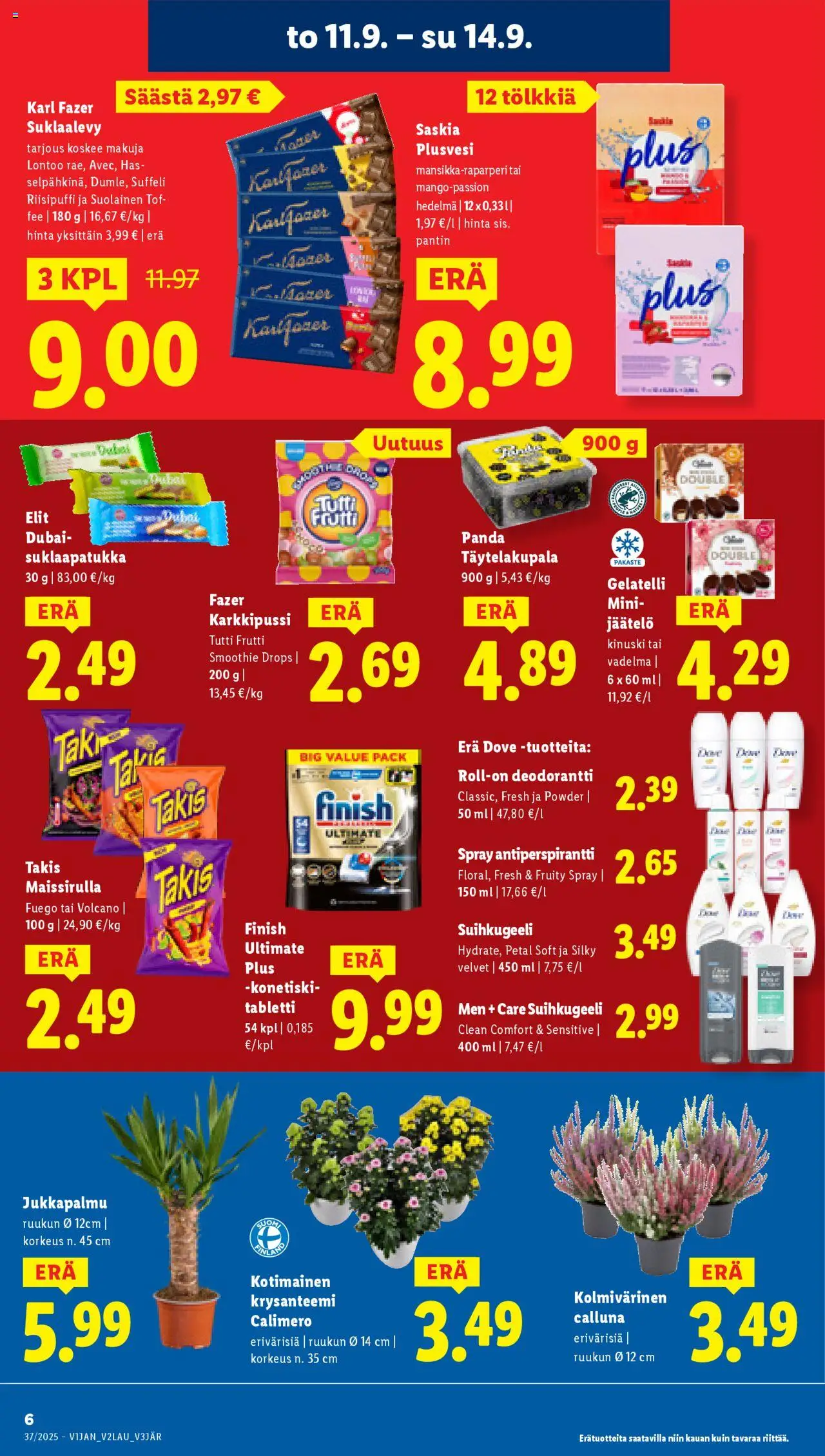 Lidl tarjoukset - Rovaniemi – voimassa 11.09.2025 alkaen | Sivu: 8 | Tuotteet: Vadelma, Antiperspirantti, Jäätelö, Tabletti