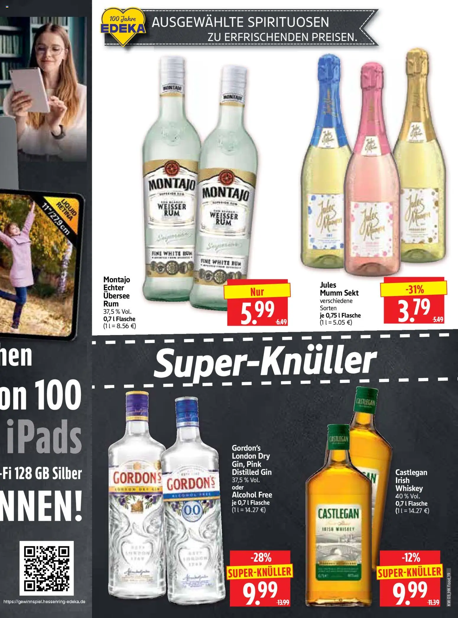 HERKULES Prospekt 	 – gültig ab 12.01.2026 | Seite: 19 | Produkte: Mumm sekt, Sekt, Gin, Whiskey