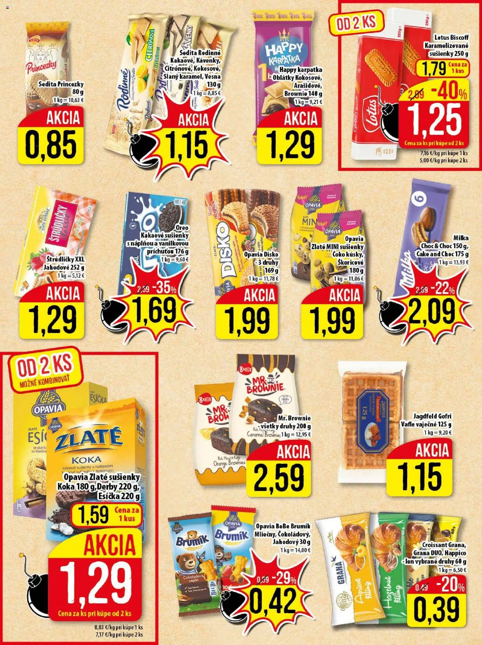 Nové Klas akcie – leták je platný od 02.02.2026 | Strana: 13 | Produkty: Croissant, Milka