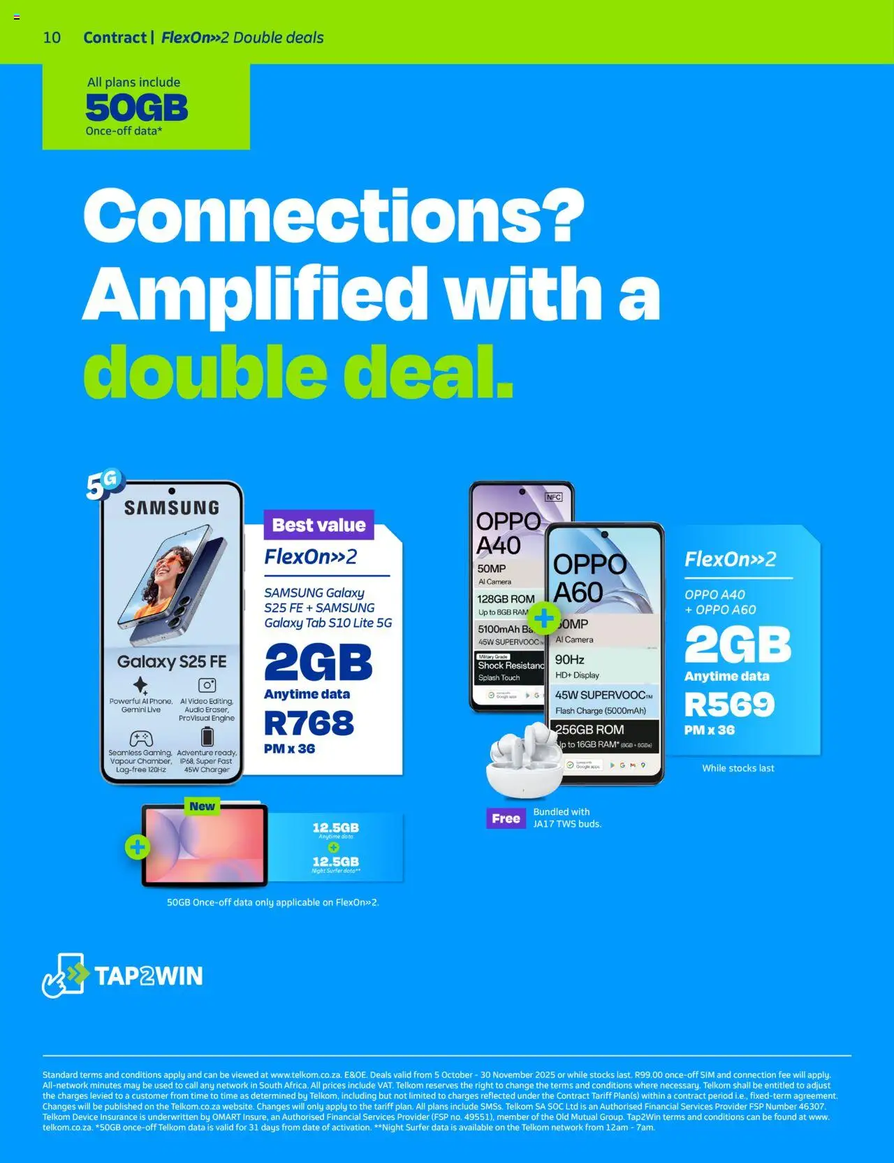 New Telkom catalogue – valid from 05.10.2025 | Page: 10 | Products: Data, Sim, Camera, Charger