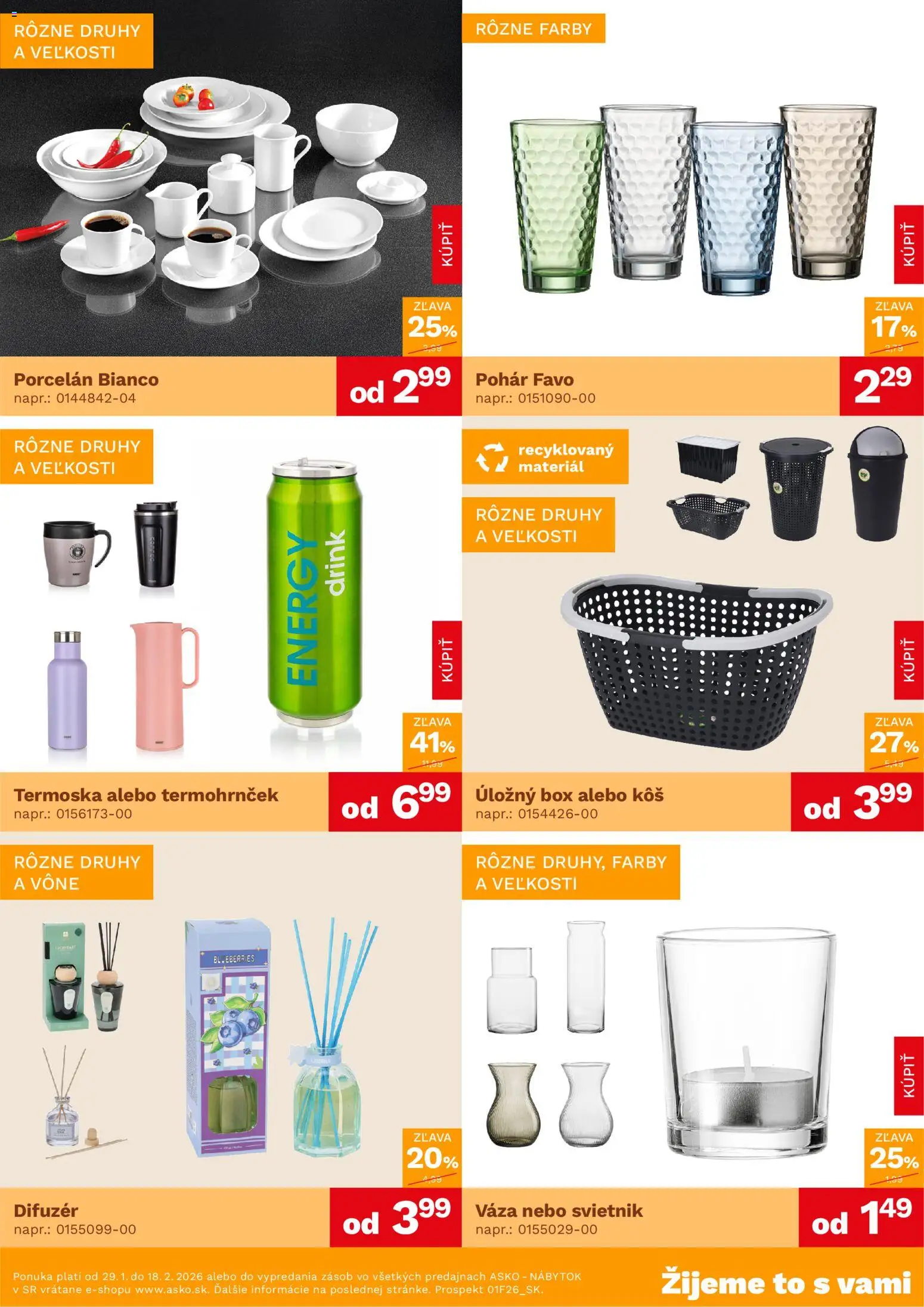 Nové ASKO nábytok akcie – leták je platný od 29.01.2026 | Strana: 2 | Produkty: Nábytok, Difúzer, Svietnik