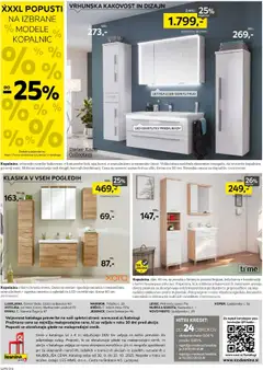 XXXL Lesnina katalog akcije – veljaven od 30.09.2025 | Stran: 14 | Izdelki: Vticnica, Umivalnik, Barva, Omarica