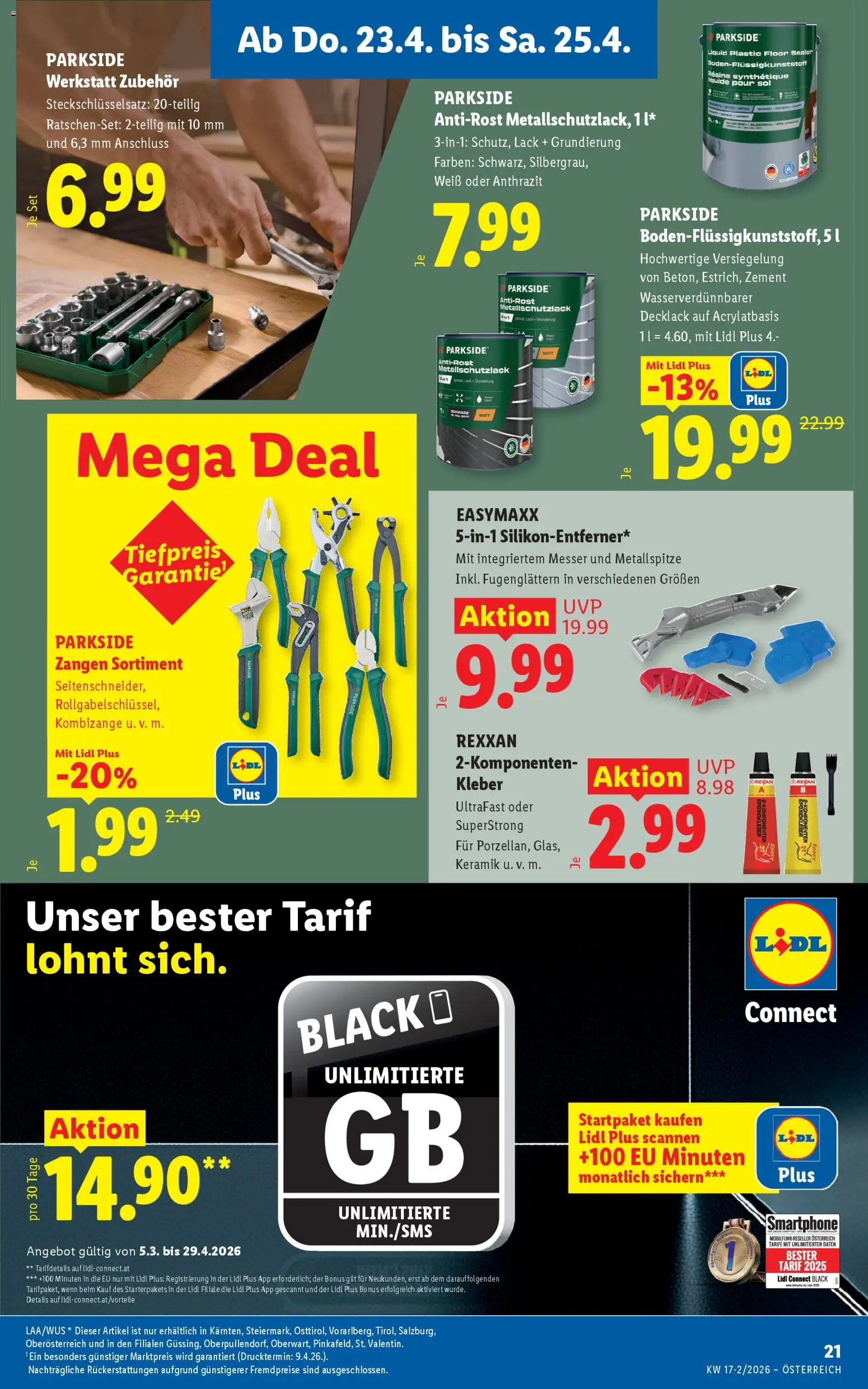Lidl Flugblatt - Altenmarkt im Pongau, St. Johann im Pongau, Zell am See gültig ab 23.04.2026 | Seite: 23 | Produkte: Smartphone
