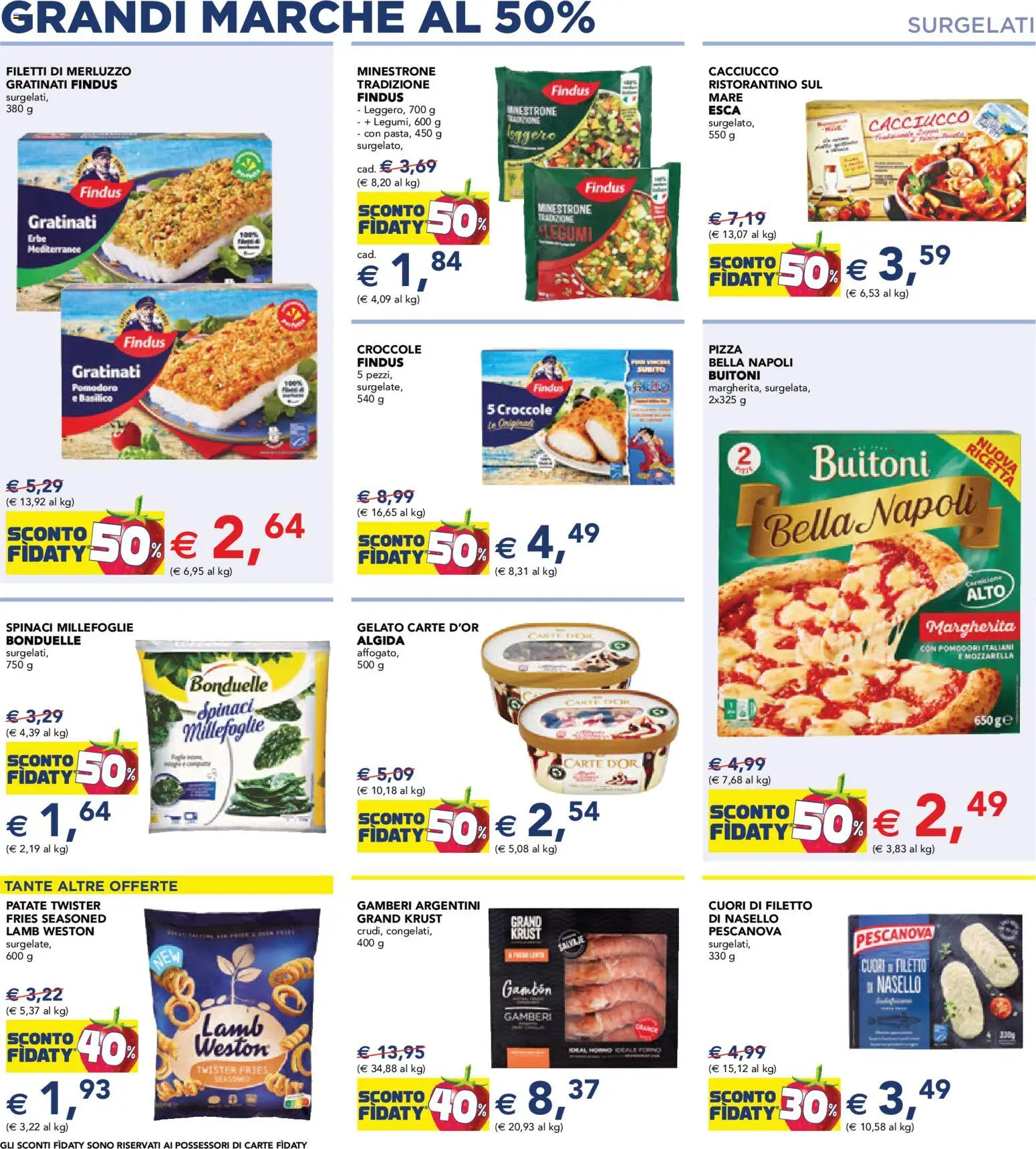 Volantino Esselunga S del 29.01.2026 | Pagina: 3 | Prodotti: Gamberi, Gelato, Pomodoro, Basilico