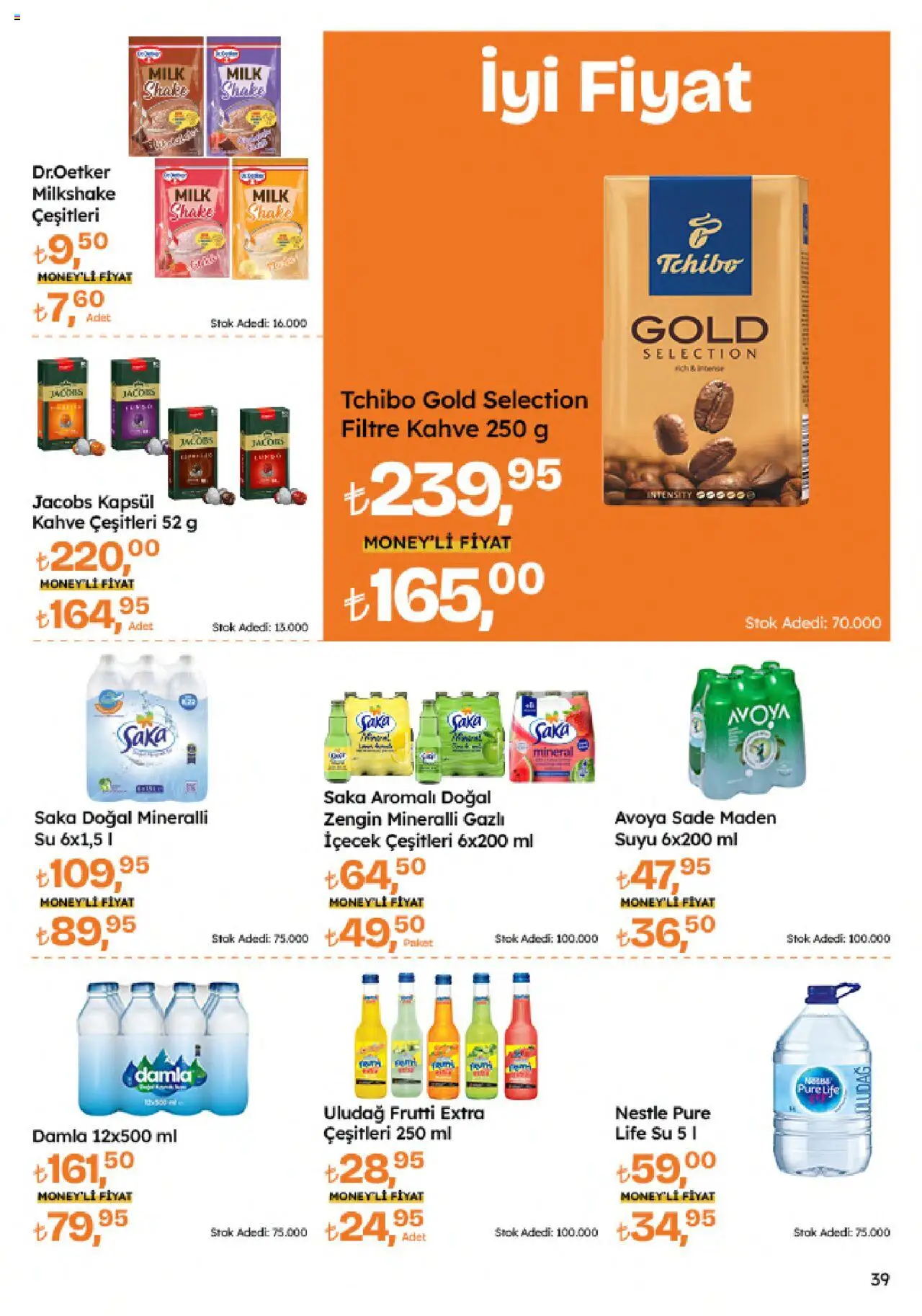 Migros Katalog - Migroskop - 21.08.2025 tarihinden itibaren geçerlidir | Sayfa: 39 | Ürünler: Kahve, Su