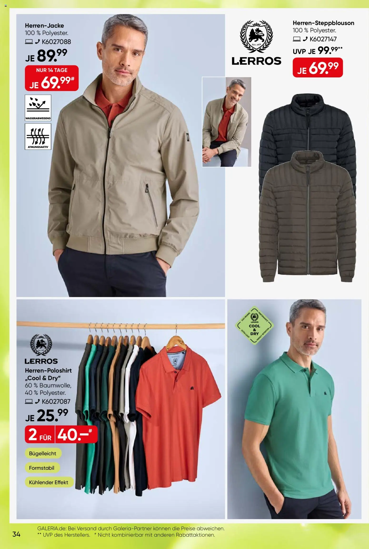 Galeria Karstadt Kaufhof Prospekt 	 – gültig ab 30.03.2026 | Seite: 34