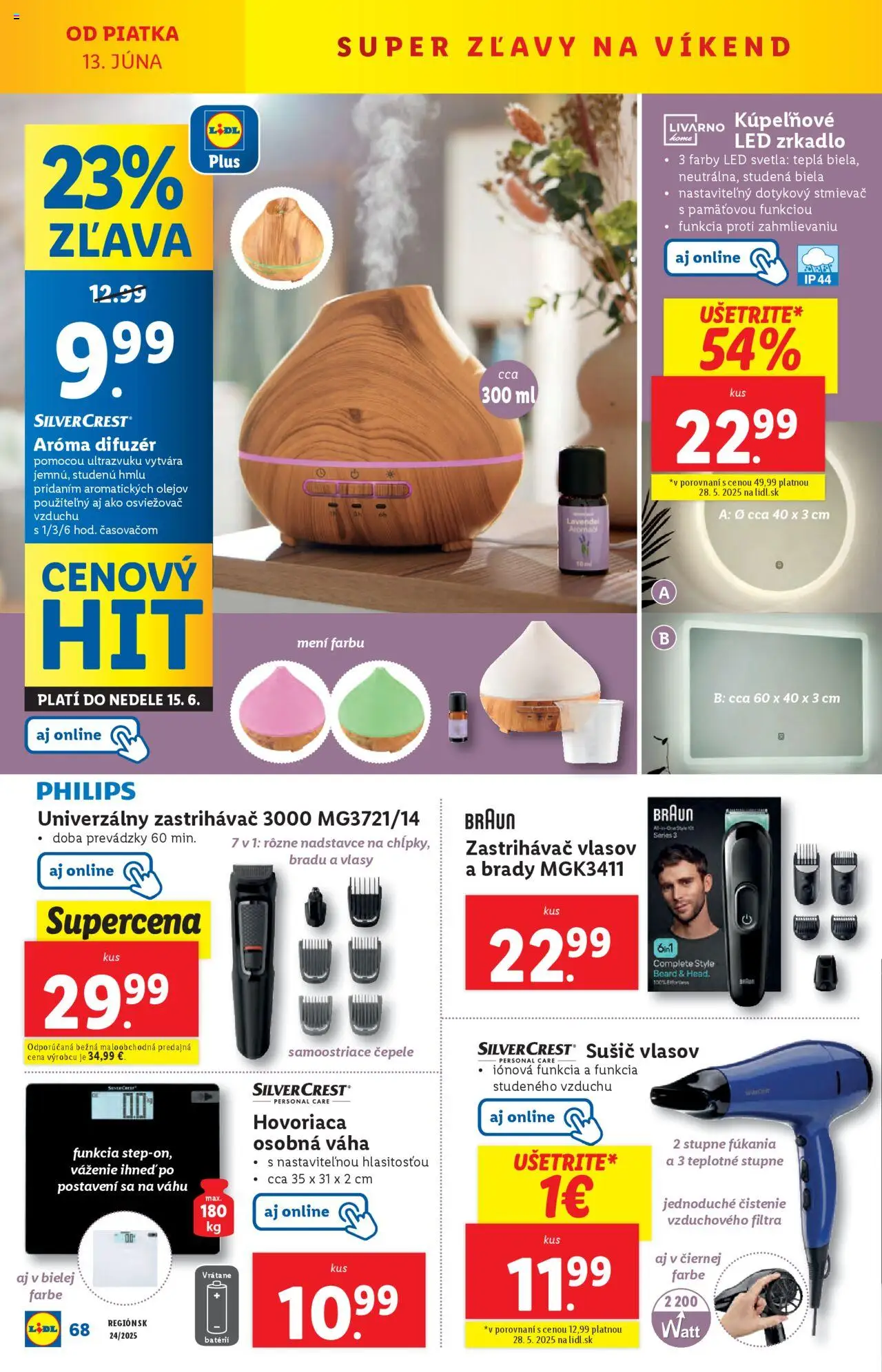 Lidl leták │ platný od 09.06.2025 | Strana: 82 | Produkty: Led svetlá, Difúzer, Aroma difúzer, Zrkadlo