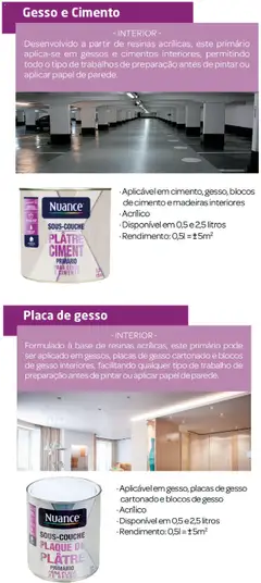 Pré-visualização BricoMarché Nuance - primários válido de 27.12.2023 | Página: 4 | Produtos: Base, Madeiras, Cimento