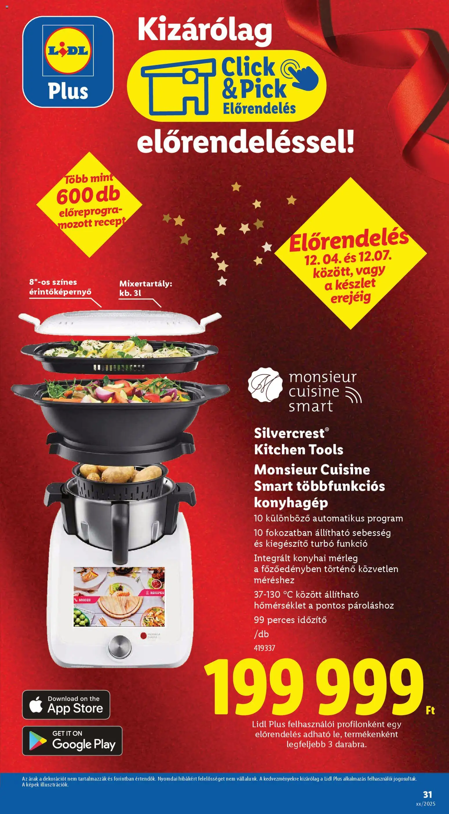 Lidl akciós ujság - amely érvényes a következő dátumtól: 04.12.2025 | Oldal: 31 | Termékek: Pick