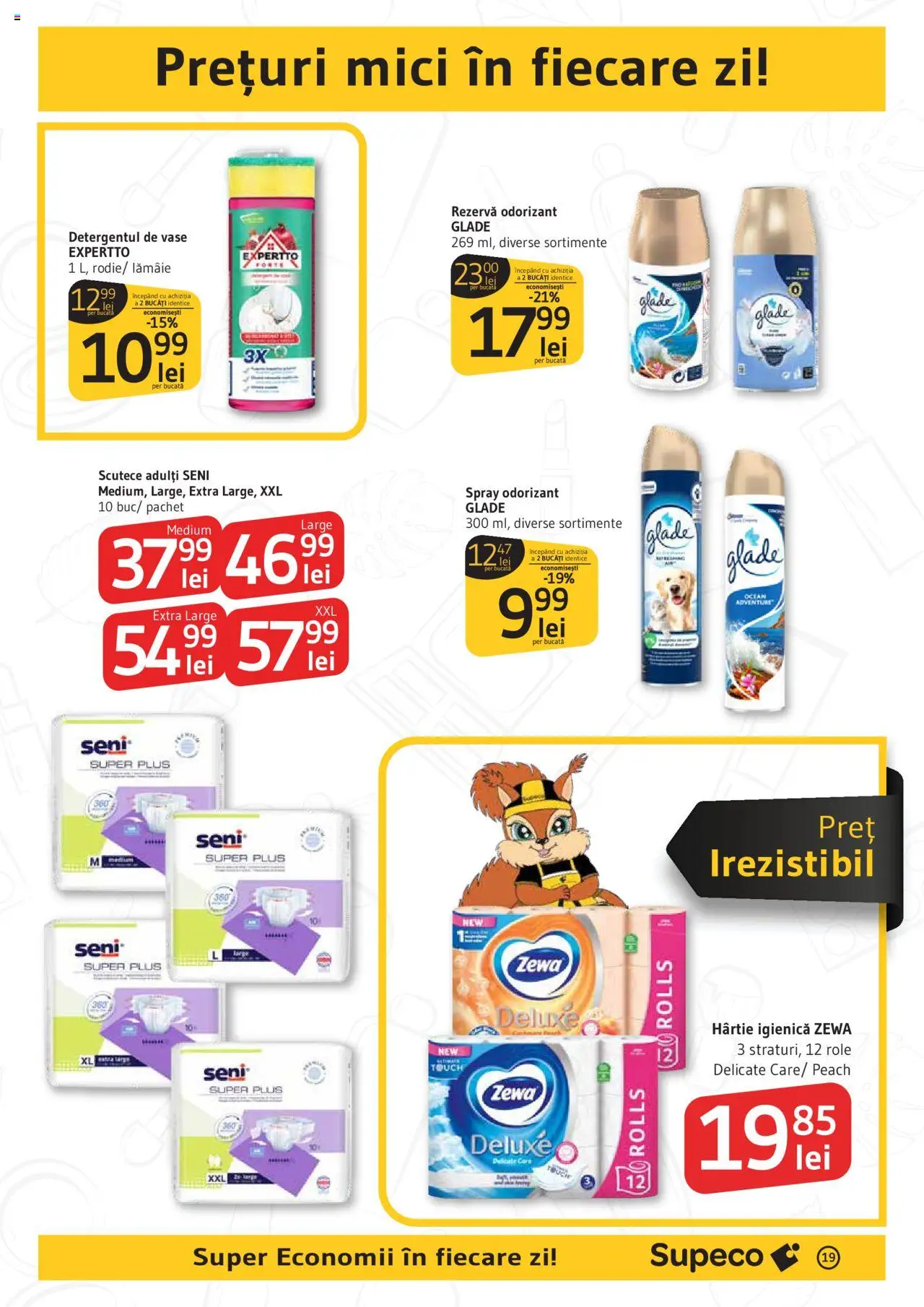 Noul catalog Supeco – valabil de la 16.10.2025 | Pagină: 19 | Produse: Role, Mici, Scutece, Lămâie