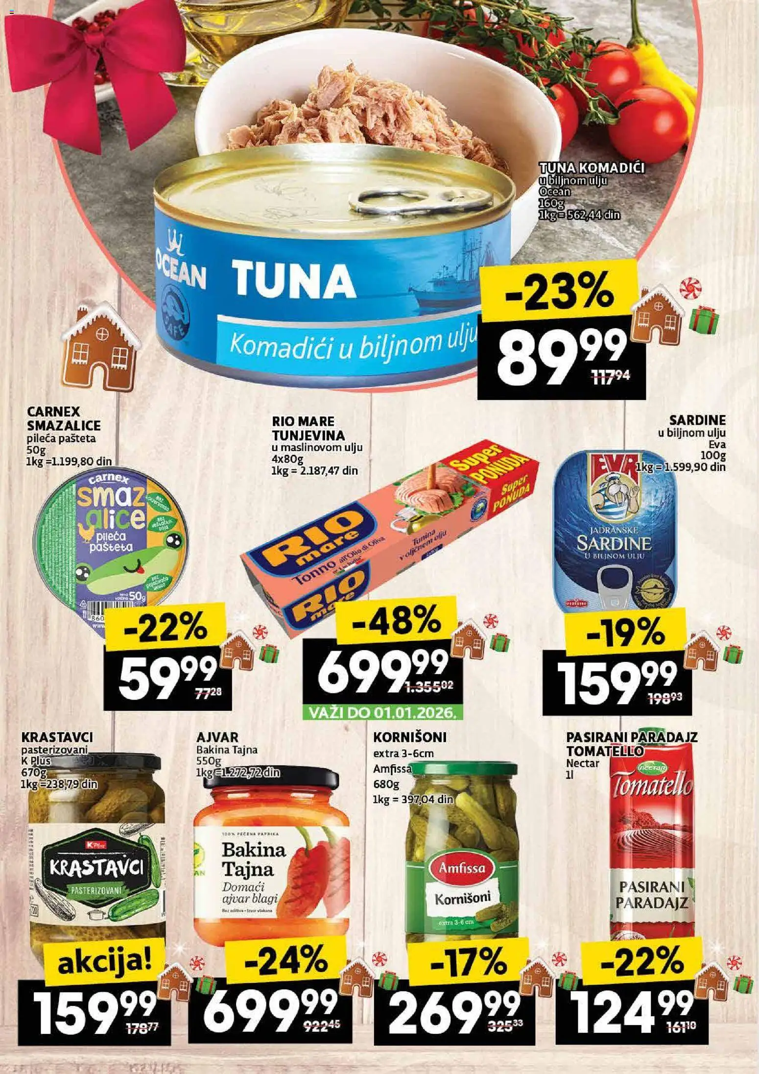 Roda katalog - važi od 25.12.2025 | Strana: 20 | Proizvode: Kornišoni, Rio mare, Paradajz, Pašteta