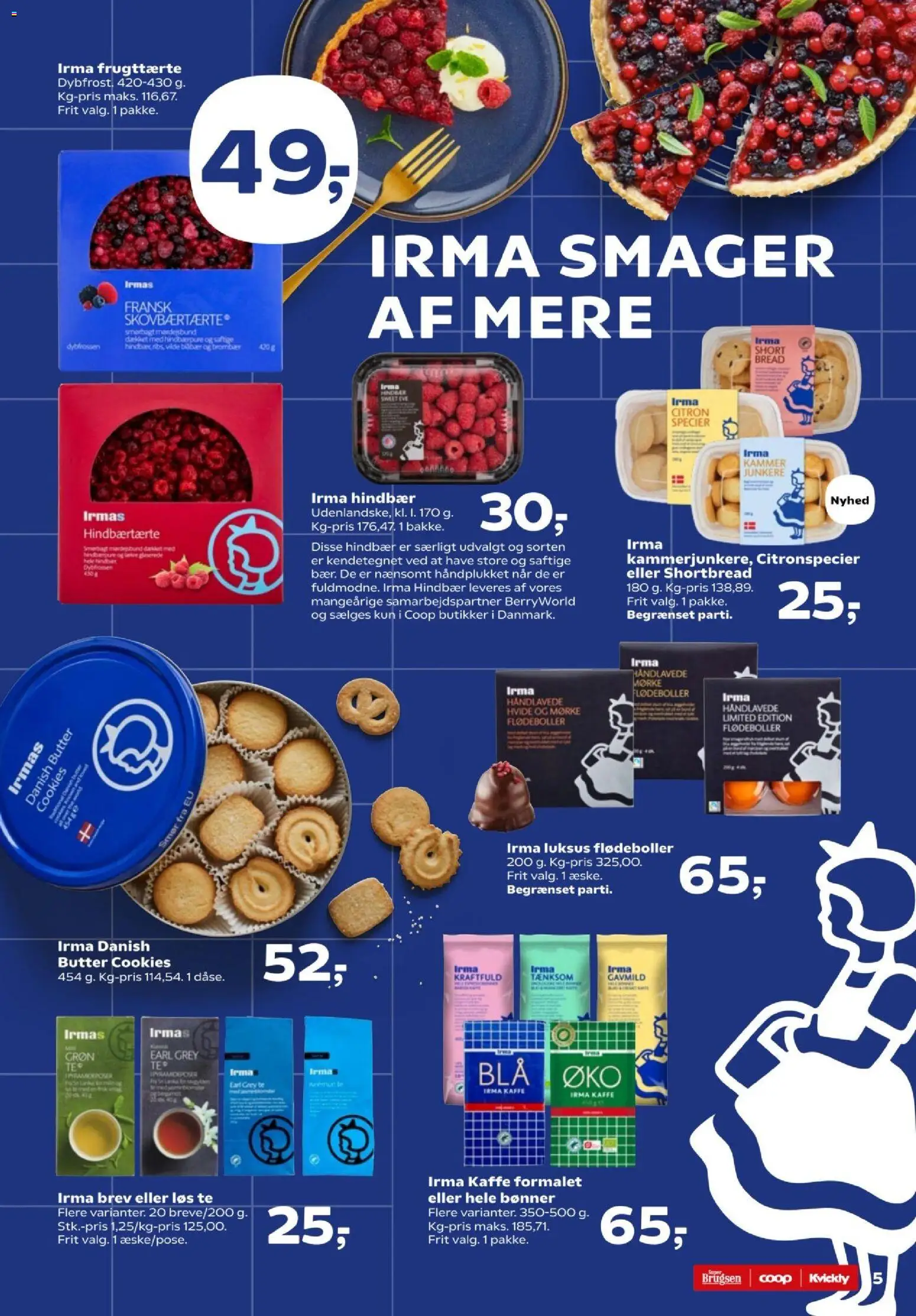 Super Brugsen tilbudsavis – gyldig fra 19.03.2026 | Side: 43 | Produkter: Smør, Kaffe, Cookies, Bønner