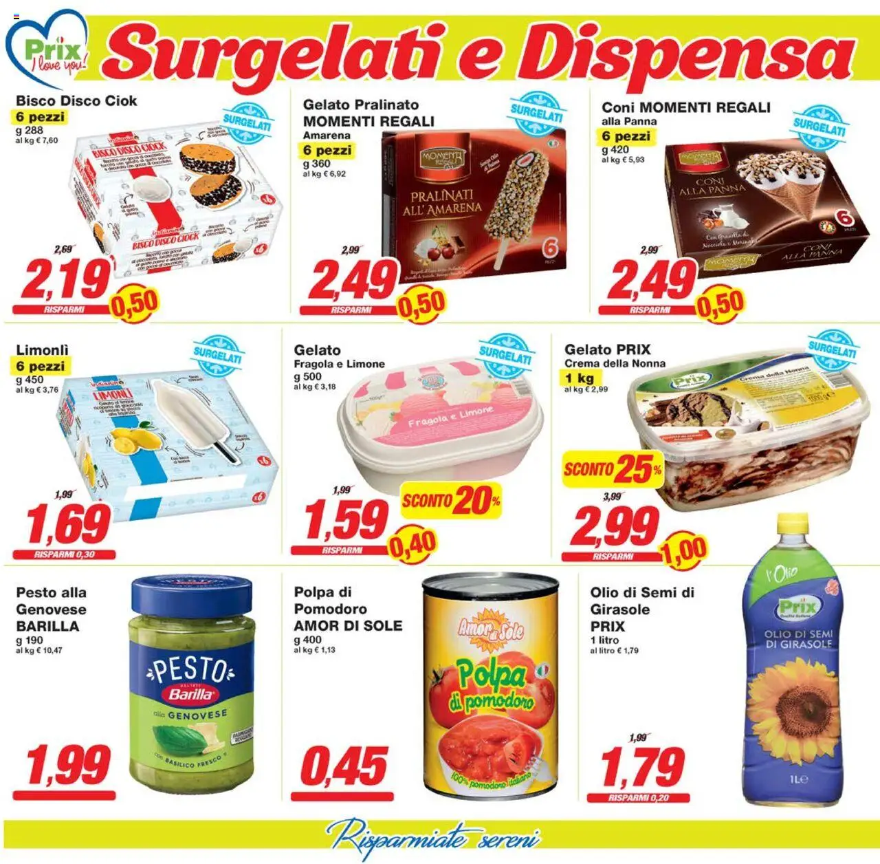 Volantino Prix del 08.08.2025 | Pagina: 6 | Prodotti: Limone, Olio, Basilico, Disco