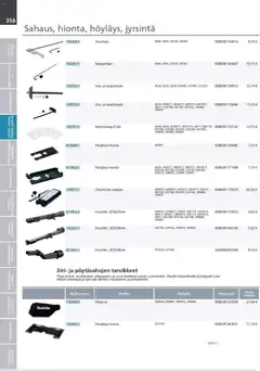 Makita-mainoslehti voimassa 24.03.2026 alkaen | Sivu: 356 | Tuotteet: Monitoimikone, Pöytä, Käsineet