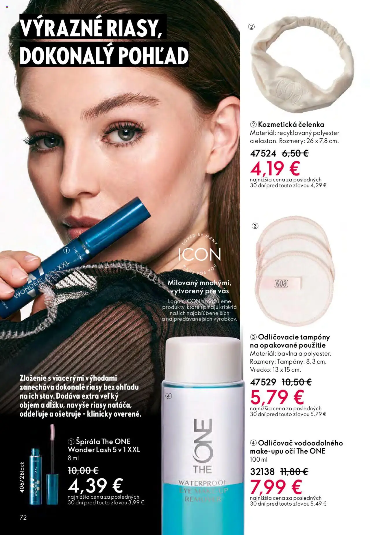 Nové Oriflame akcie – leták je platný od 12.11.2025 | Strana: 72 | Produkty: Odličovač