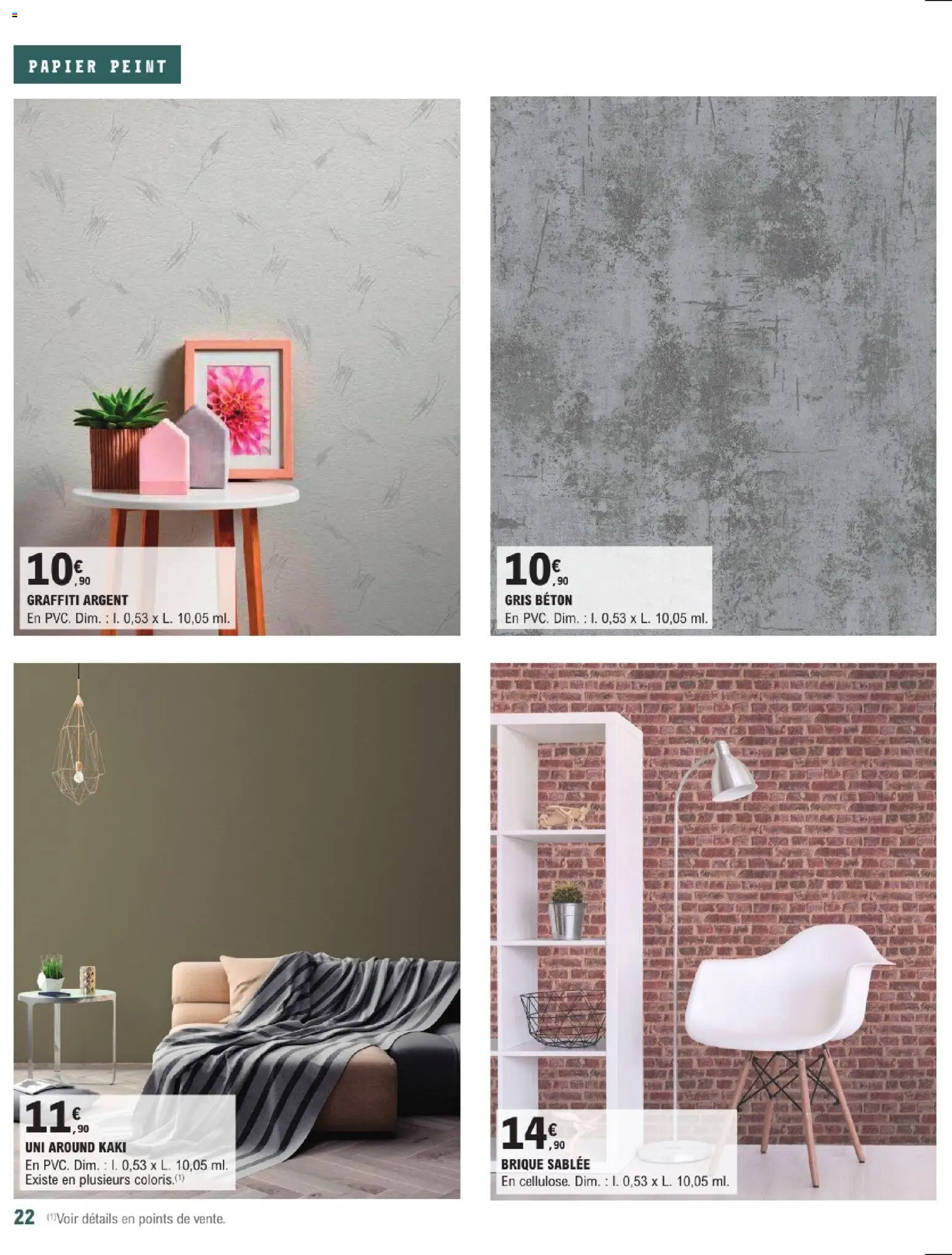 {H1} | Page: 22 | Produits: Kaki, Papier peint