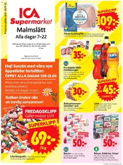 ICA Supermarket - Linköping - Förhandsvisning av reklamblad från butik ICA Supermarket aktuell från 08.09.2025