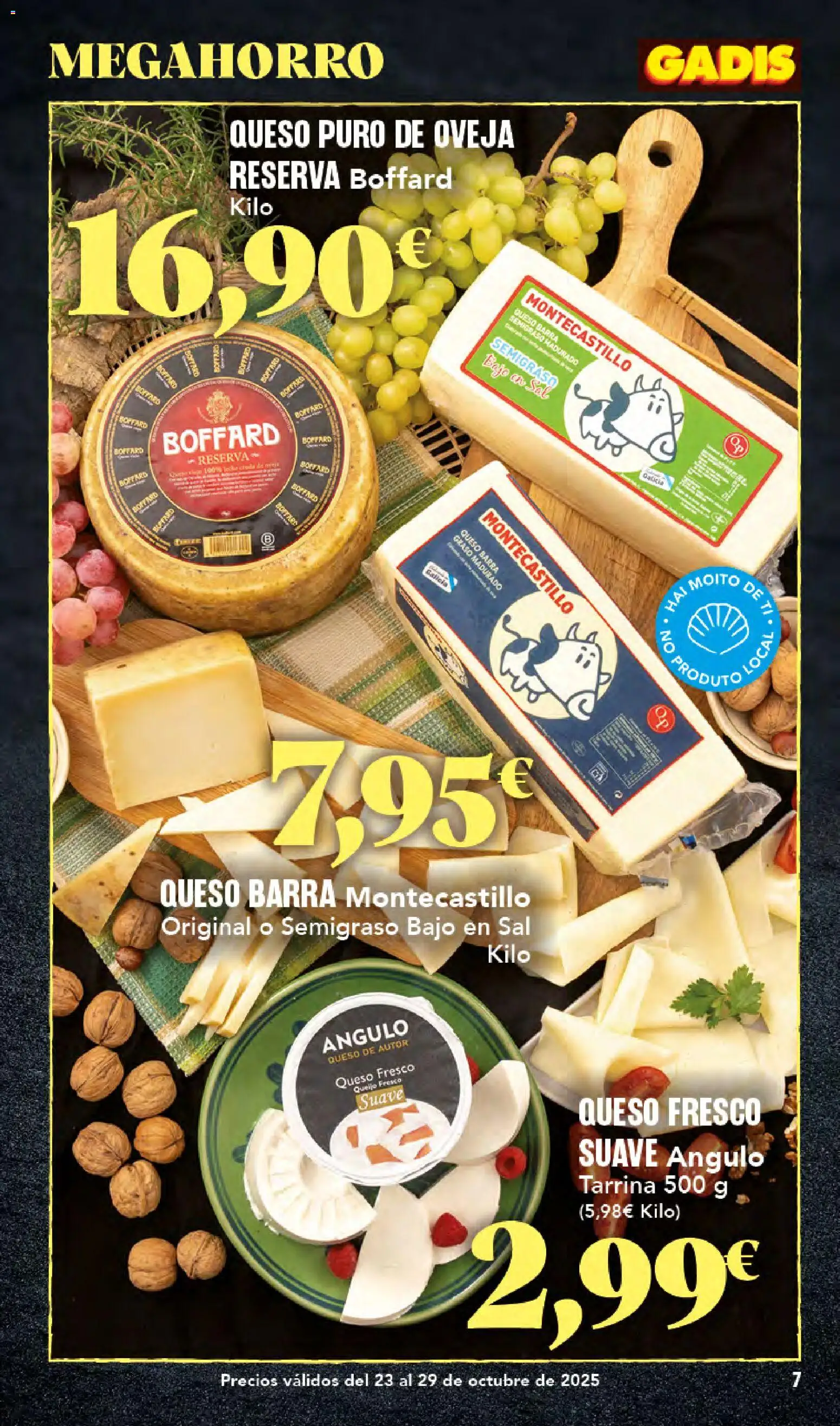 Gadis folleto │ válido desde el 23.10.2025 | Página: 7 | Productos: Queso, Queso fresco
