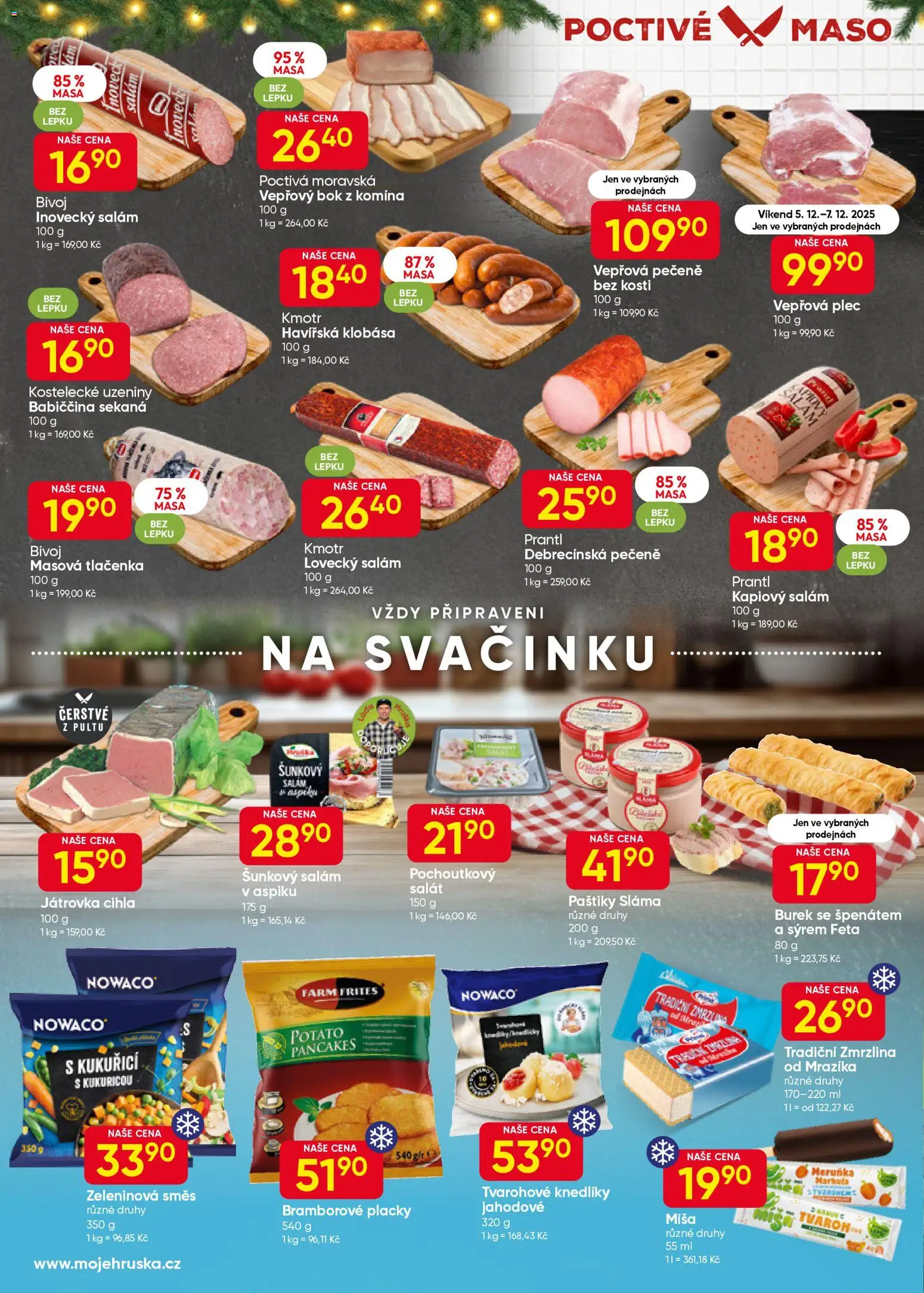 Hruška leták od 03.12.2025 | Strana: 2 | Produkty: Salám, Salát, Uzeniny, Feta