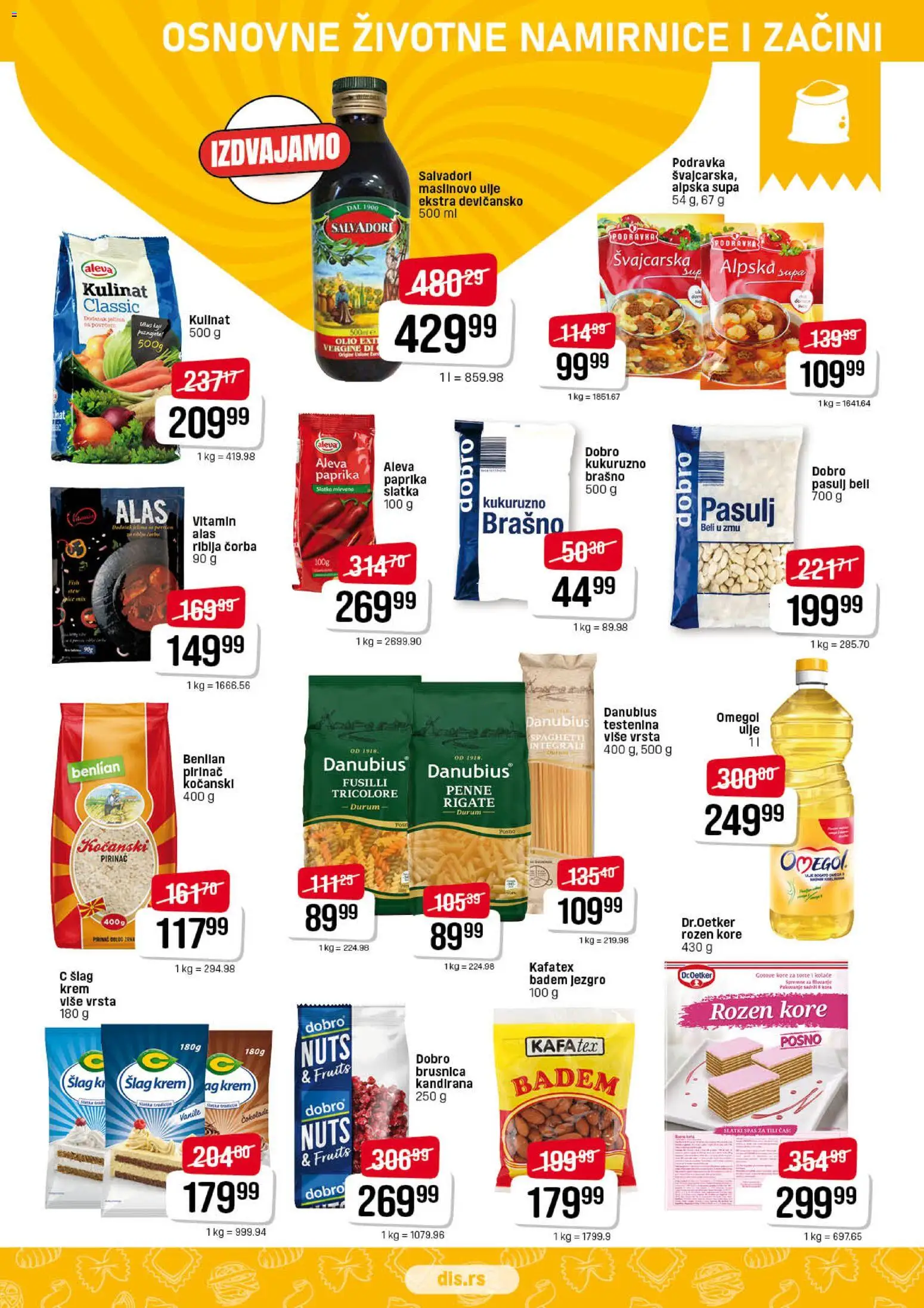 DIS katalog - važi od 02.01.2026 | Strana: 7 | Proizvode: Paprika, Ulje, Maslinovo ulje, Pirinač