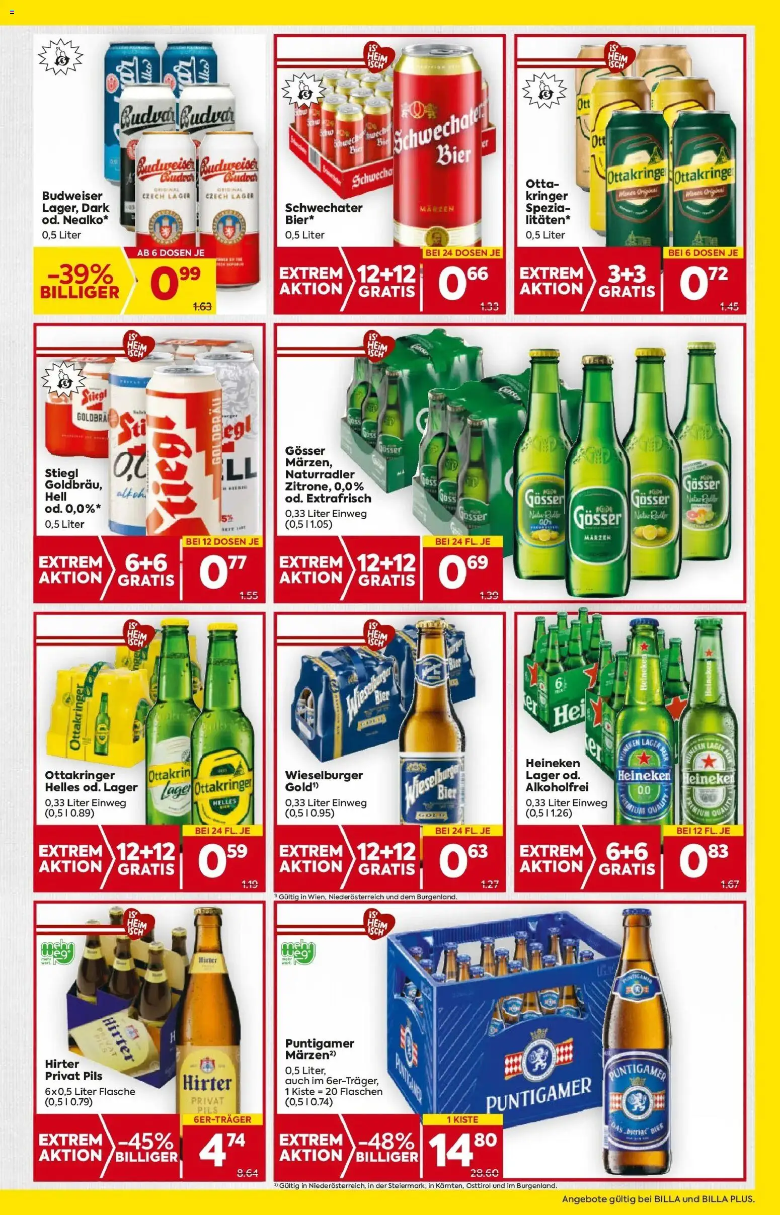 Billa Flugblatt - Stoob, Hornstein, Guessing gültig ab 30.10.2025 | Seite: 21 | Produkte: Bier