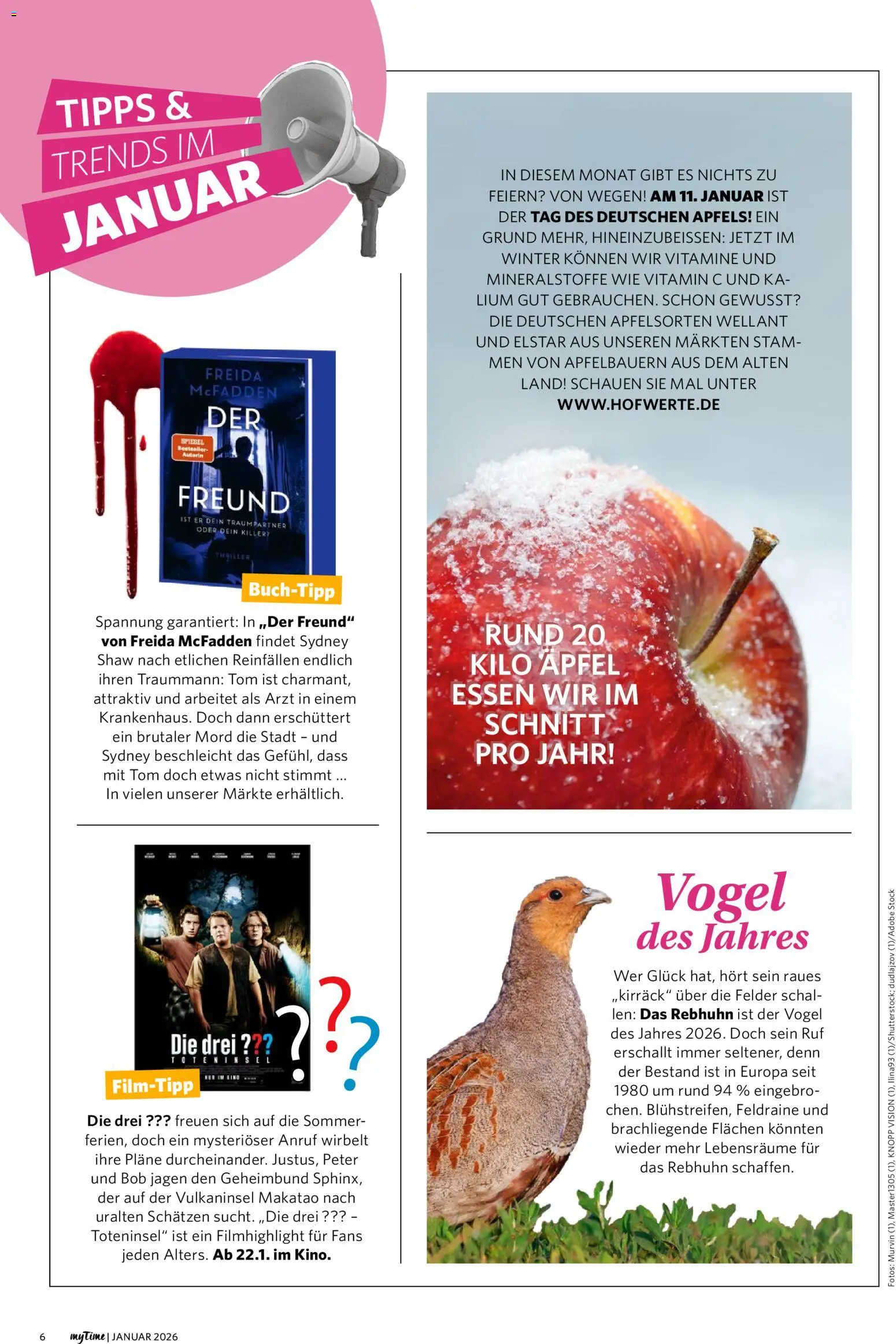 Combi  myTime Januar 2026 – gültig ab 01.01.2026 | Seite: 6 | Produkte: Spiegel, Äpfel, Schal