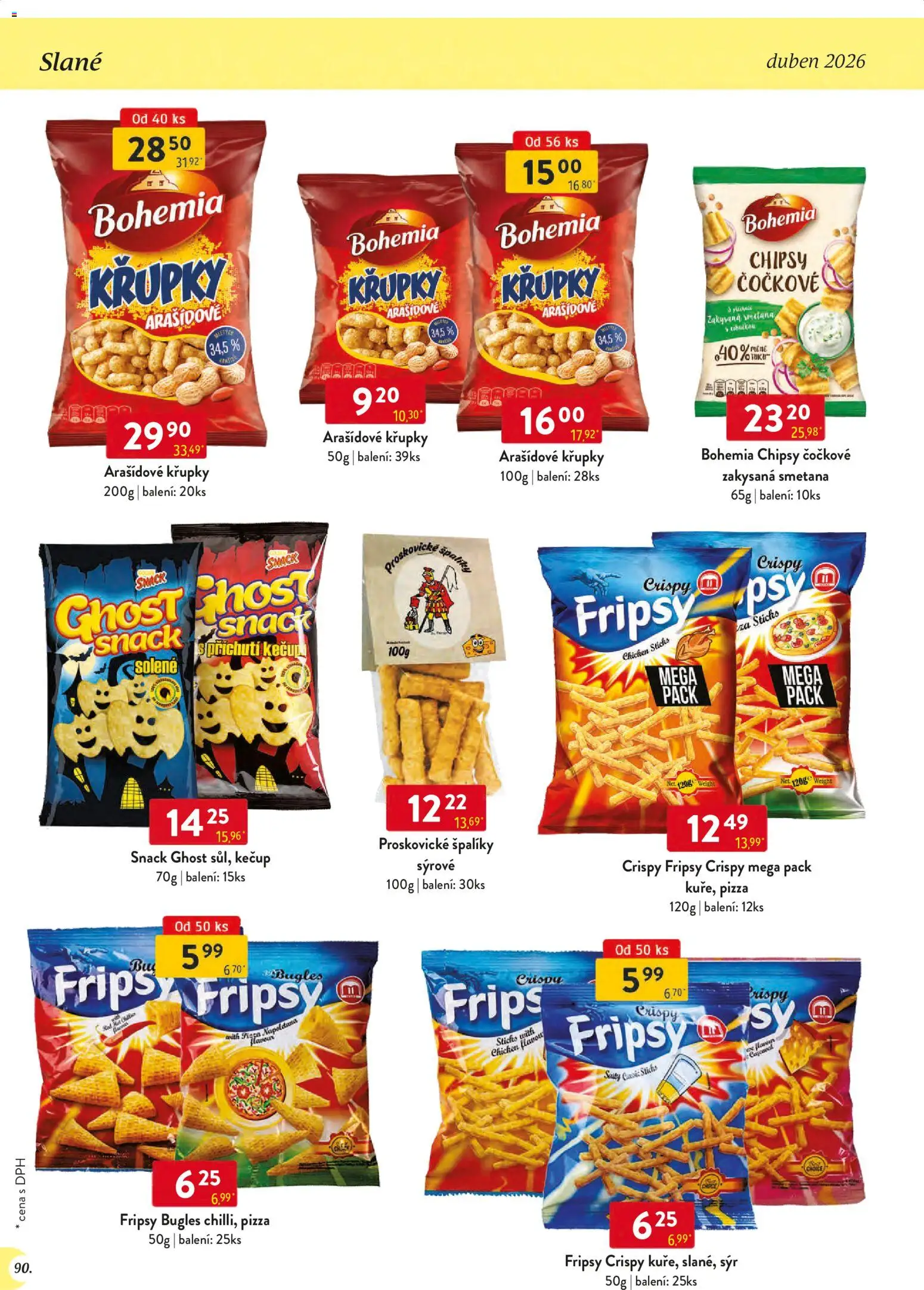 Astur & Qanto leták - Velkoobchod 04/2026 od 01.04.2026 | Strana: 90 | Produkty: Kečup, Zakysaná smetana, Chipsy, Křupky