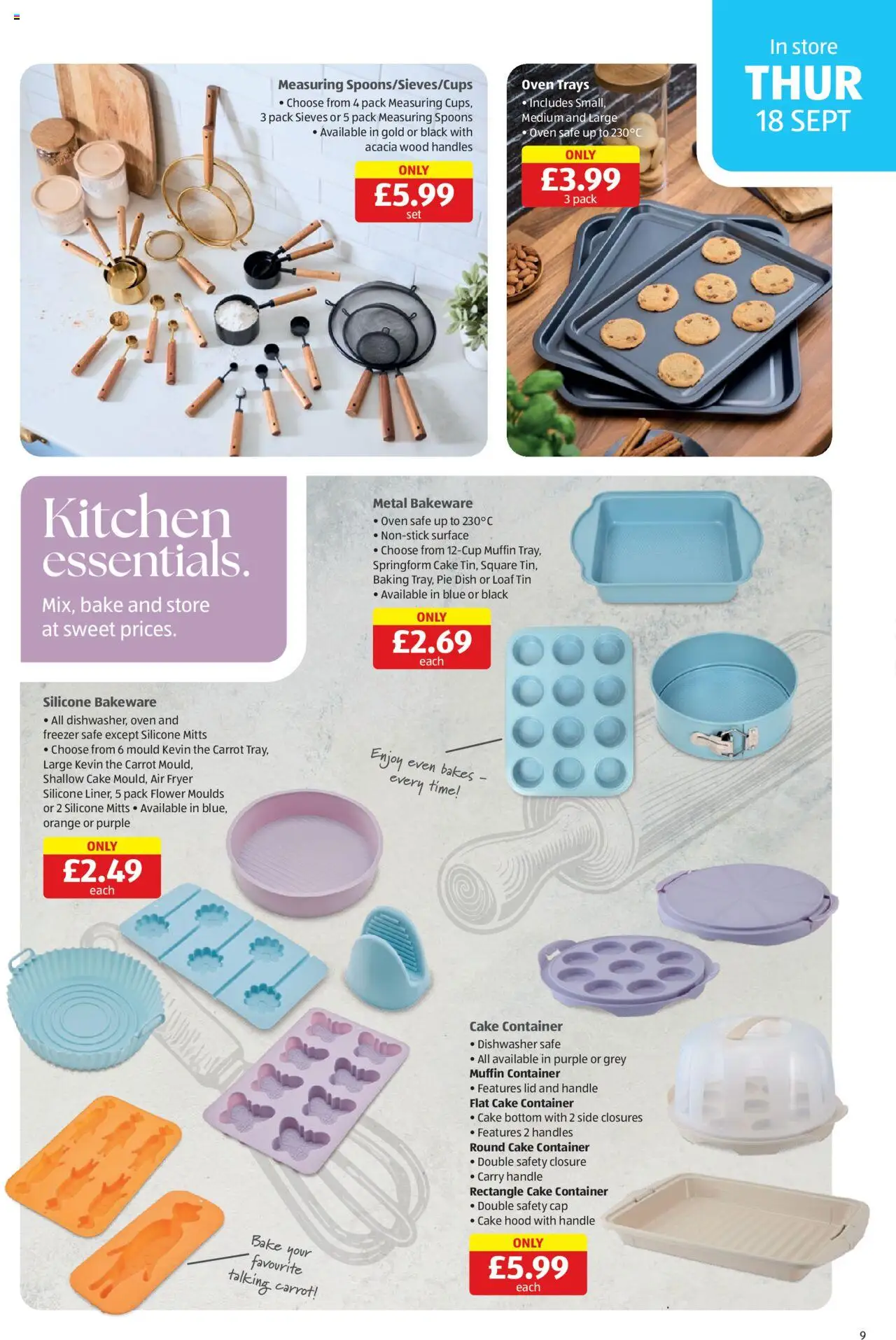  | Page: 9 | Products: Pie dish, Freezer, Dishwasher, Fryer