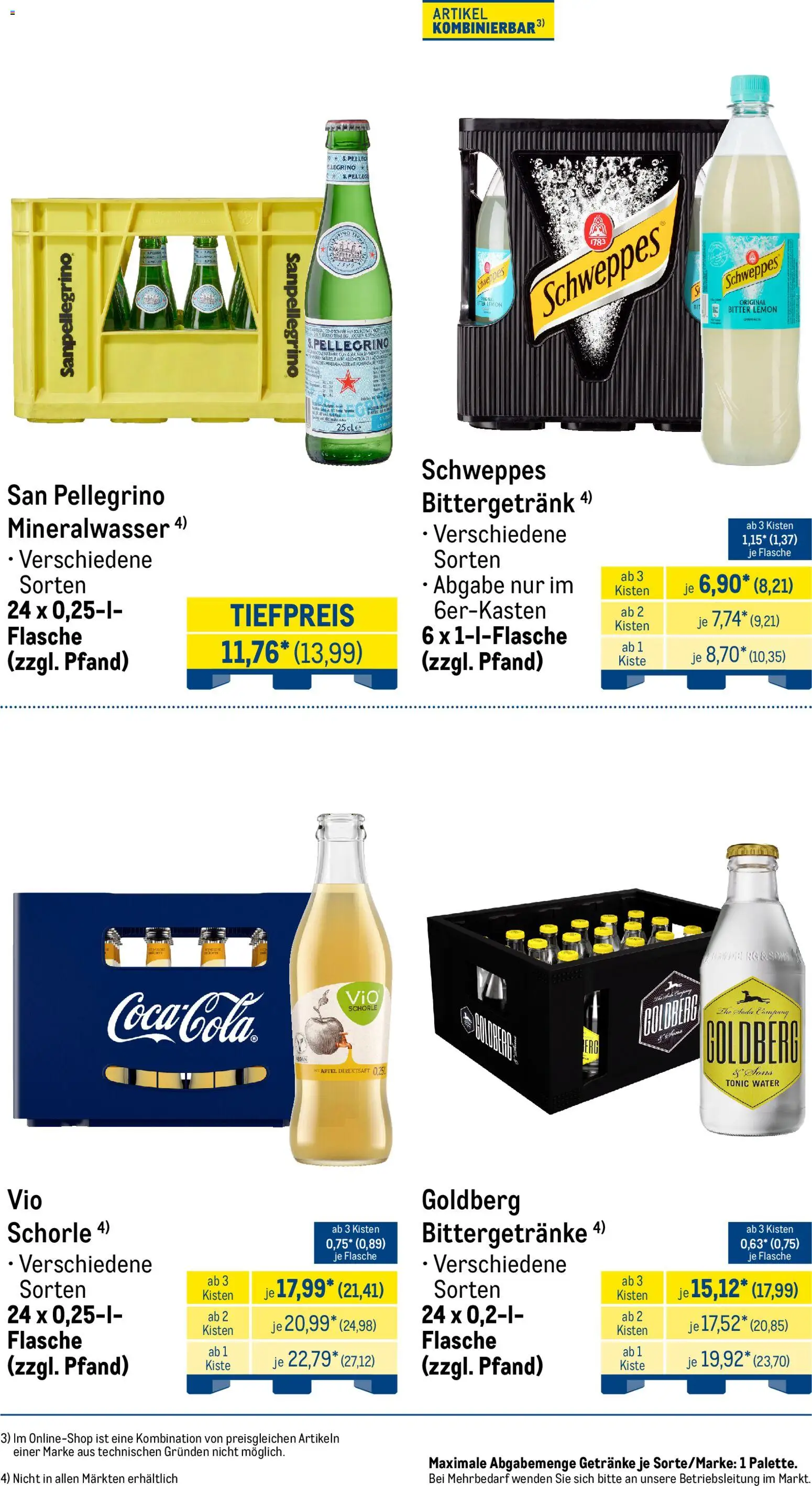 Metro Monats-Menü – gültig ab 01.04.2026 | Seite: 23 | Produkte: Äpfel, Schweppes, Mineralwasser