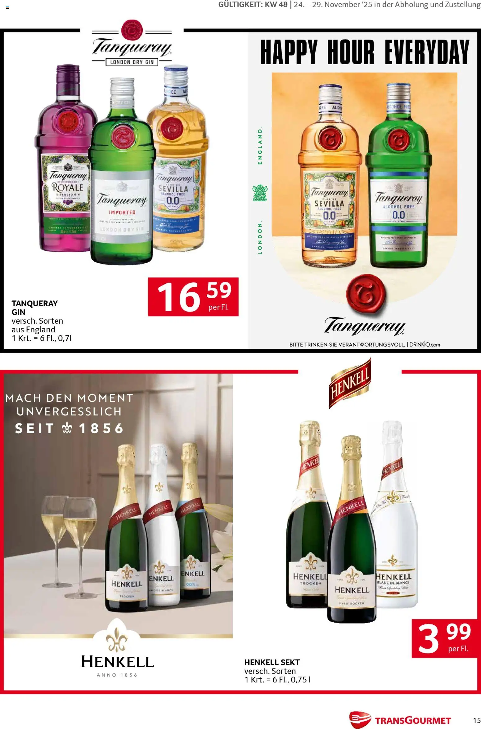 Transgourmet Markenfestwoche gültig ab 24.11.2025 | Seite: 15 | Produkte: Gin