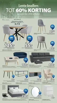 JYSK folder - Lente knallers - Voorbeeld van een folder van JYSK, geldig van 30.03.2026 | Pagina: 4 | Producten: Bed, Bank, Fauteuil, Stoel