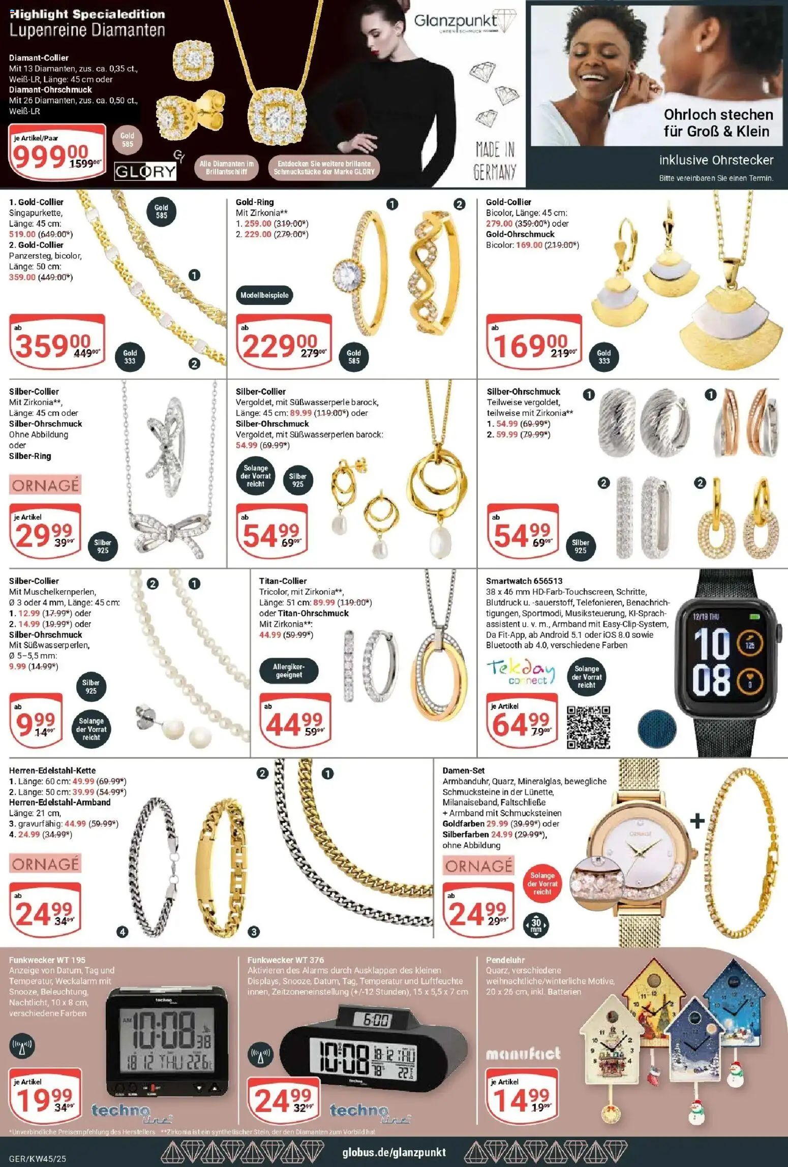 Globus prospekt Gera	 – gültig ab 02.11.2025 | Seite: 28 | Produkte: Smartwatch, Batterien