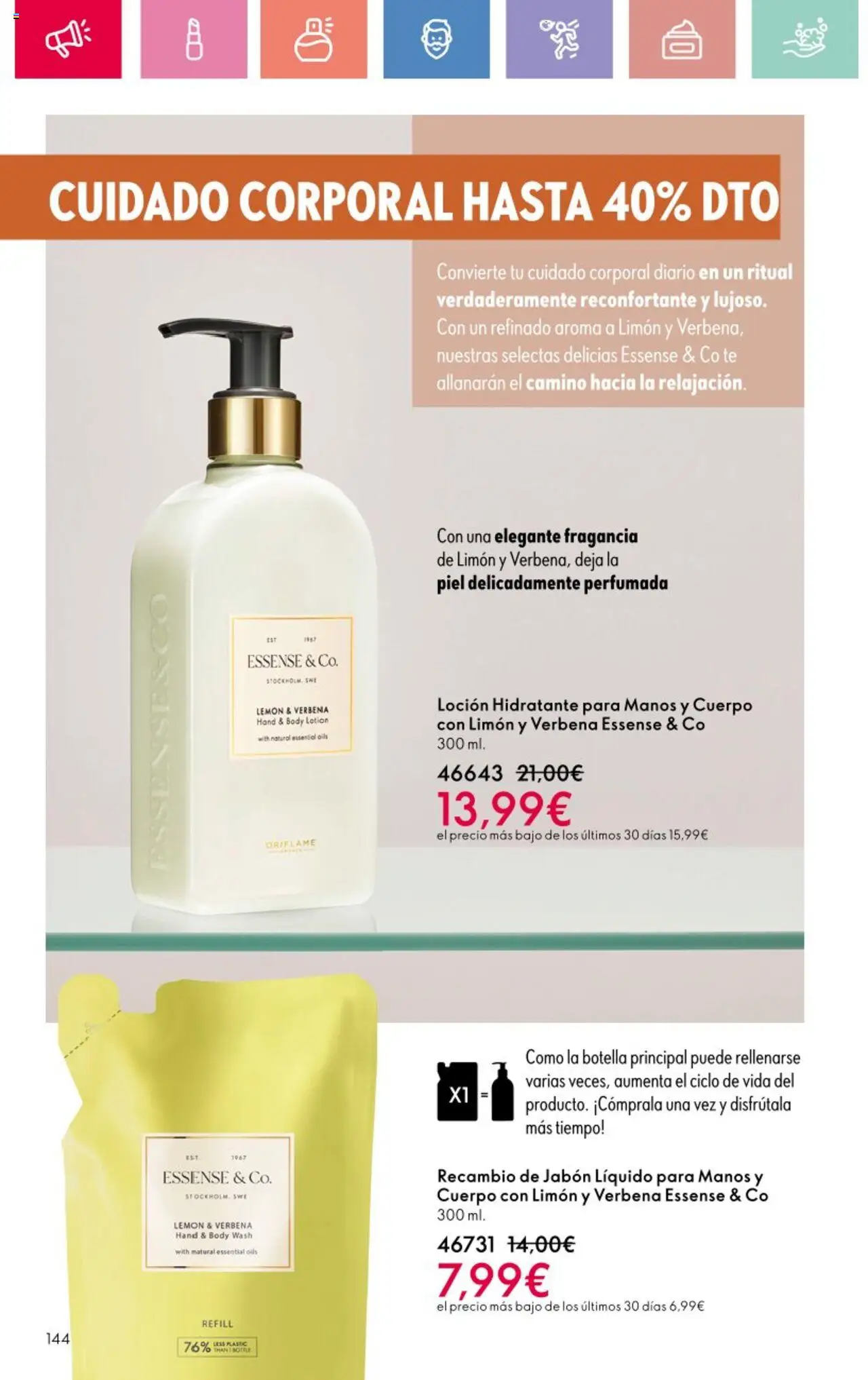 Oriflame - Catálogo Campaña 12 │ válido desde el 24.08.2025 | Página: 144 | Productos: Fragancia, Té, Jabón líquido, Body