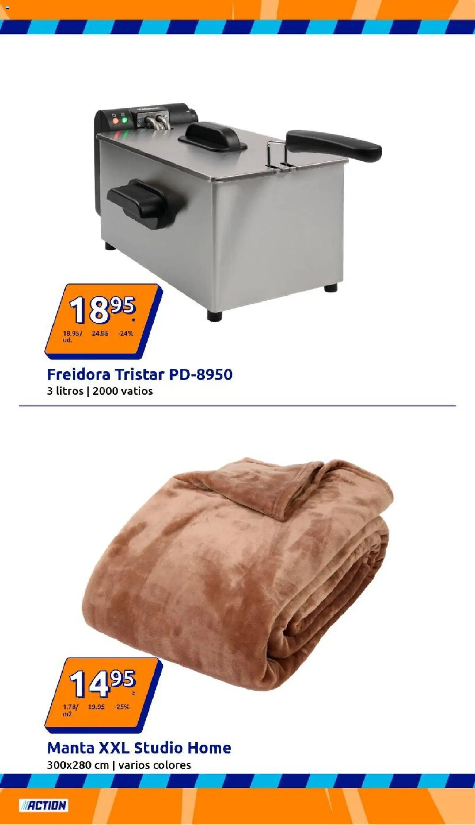 Action - Action ES week 1 2026 │ válido desde el 31.12.2025 | Página: 7 | Productos: Manta, Freidora