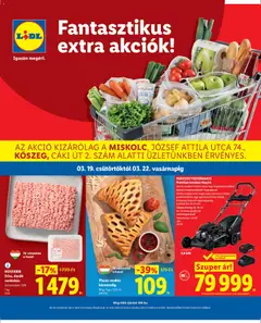 Lidl Miskolc, Kőszeg - amely érvényes a következő dátumtól: 19.03.2026