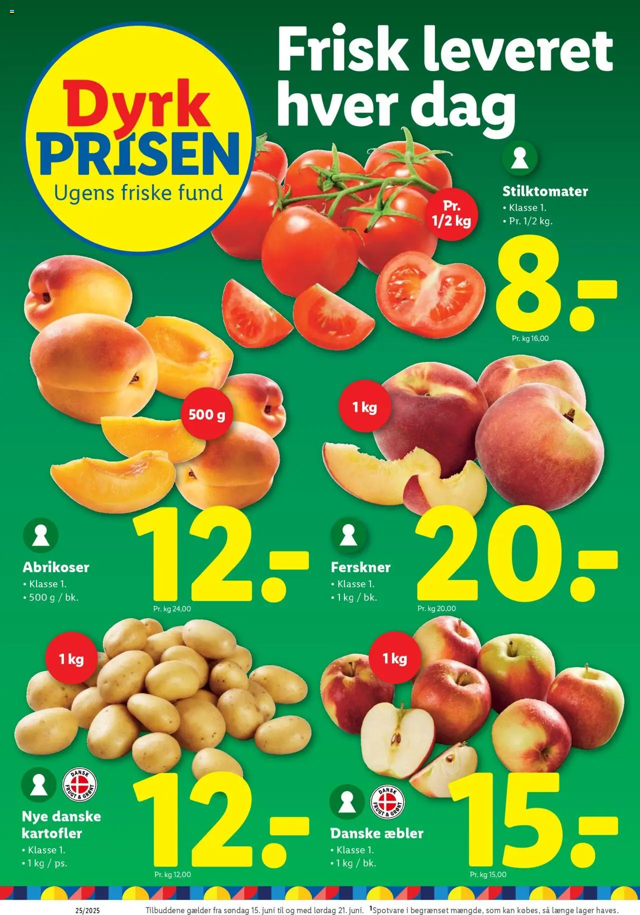 Lidl Tilbudsavis gyldig fra 19.06.2025 | Side: 17 | Produkter: Æbler, Kartofler, Søm, Abrikoser
