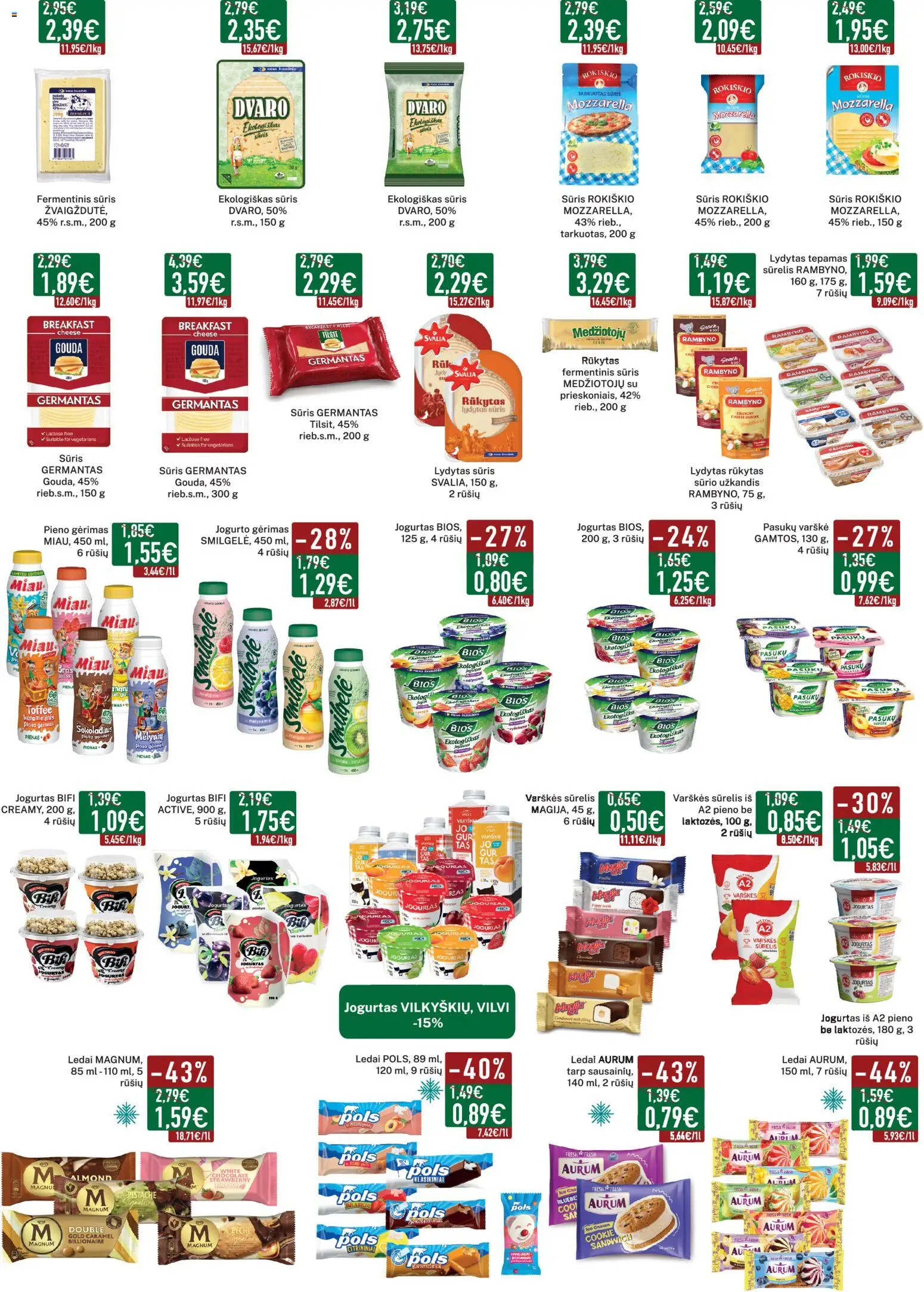 Elimart - TAU akcijos nuo 07.04.2026 | Puslapis: 7 | Prekių: Pienas, Sūris, Varškė, Lydytas sūris