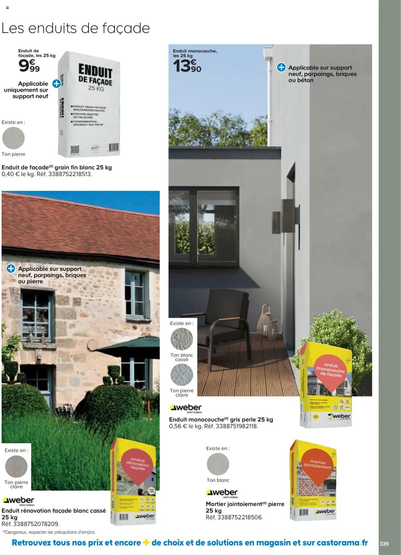 {H1} | Page: 339 | Produits: Sac, Four, Mortier, Briques