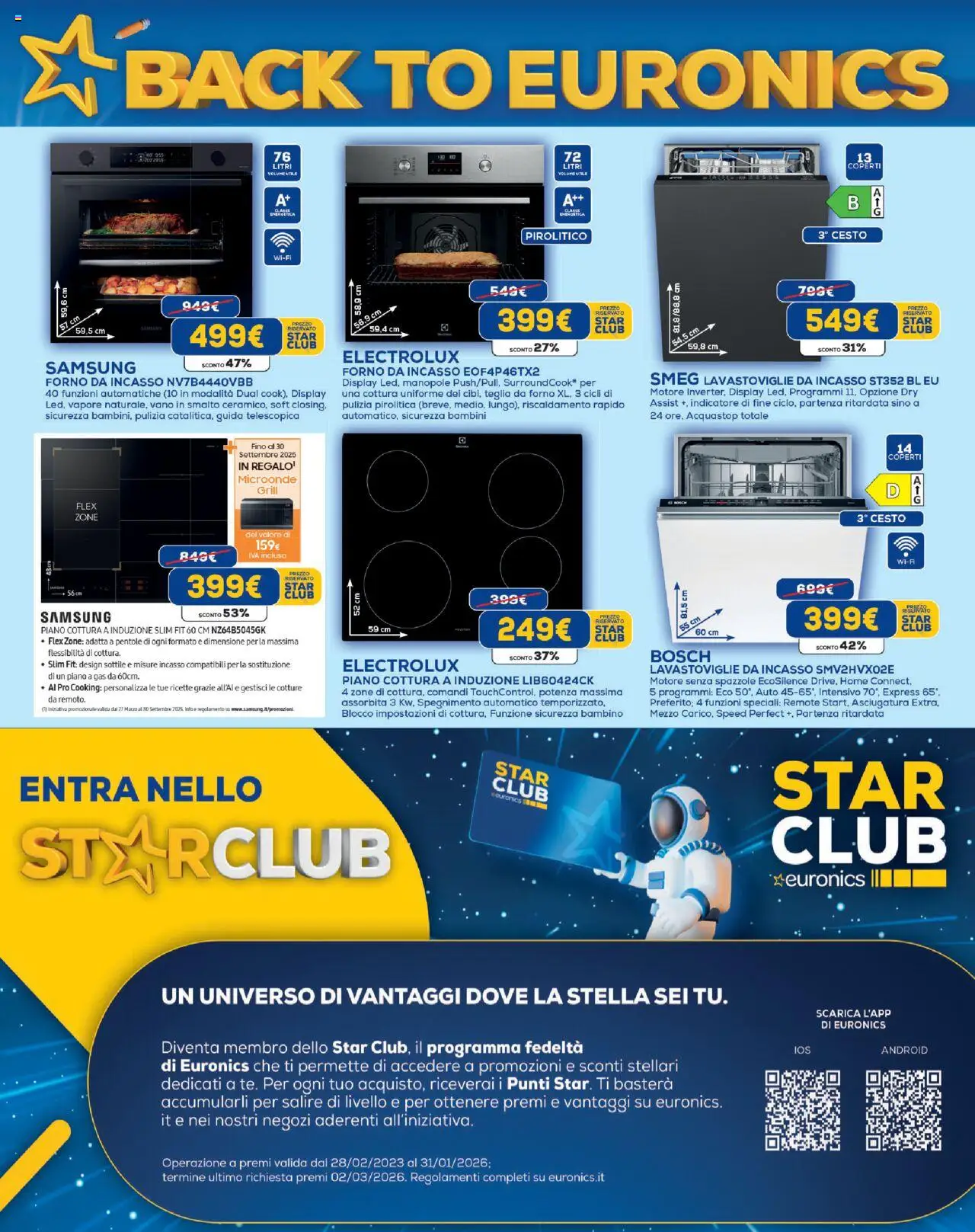 Volantino Euronics del 21.08.2025 | Pagina: 12 | Prodotti: Microonde, Piano cottura, Lavastoviglie, Forno