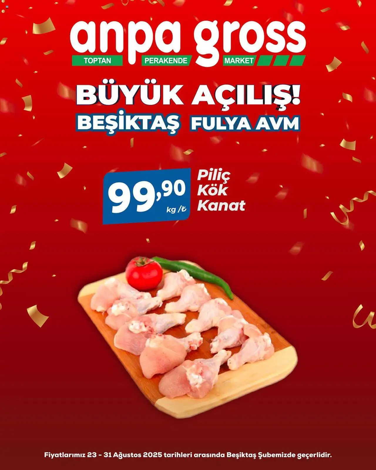 Anpa Gross Büyük Açılış - 23.08.2025 tarihinden itibaren geçerlidir | Sayfa: 43 | Ürünler: Piliç