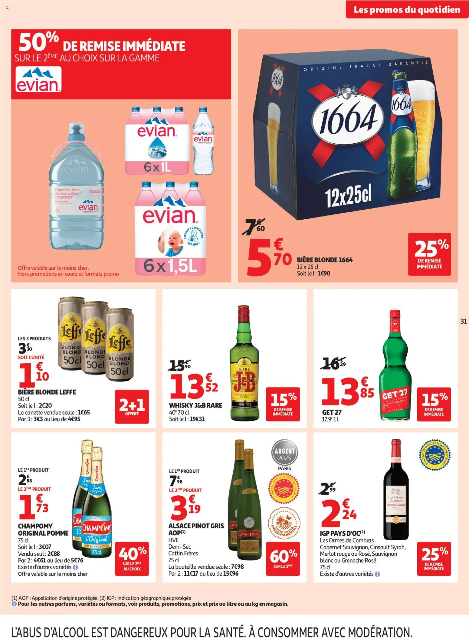 {H1} | Page: 31 | Produits: Pomme, Bière blonde, Biere blonde leffe, Bière