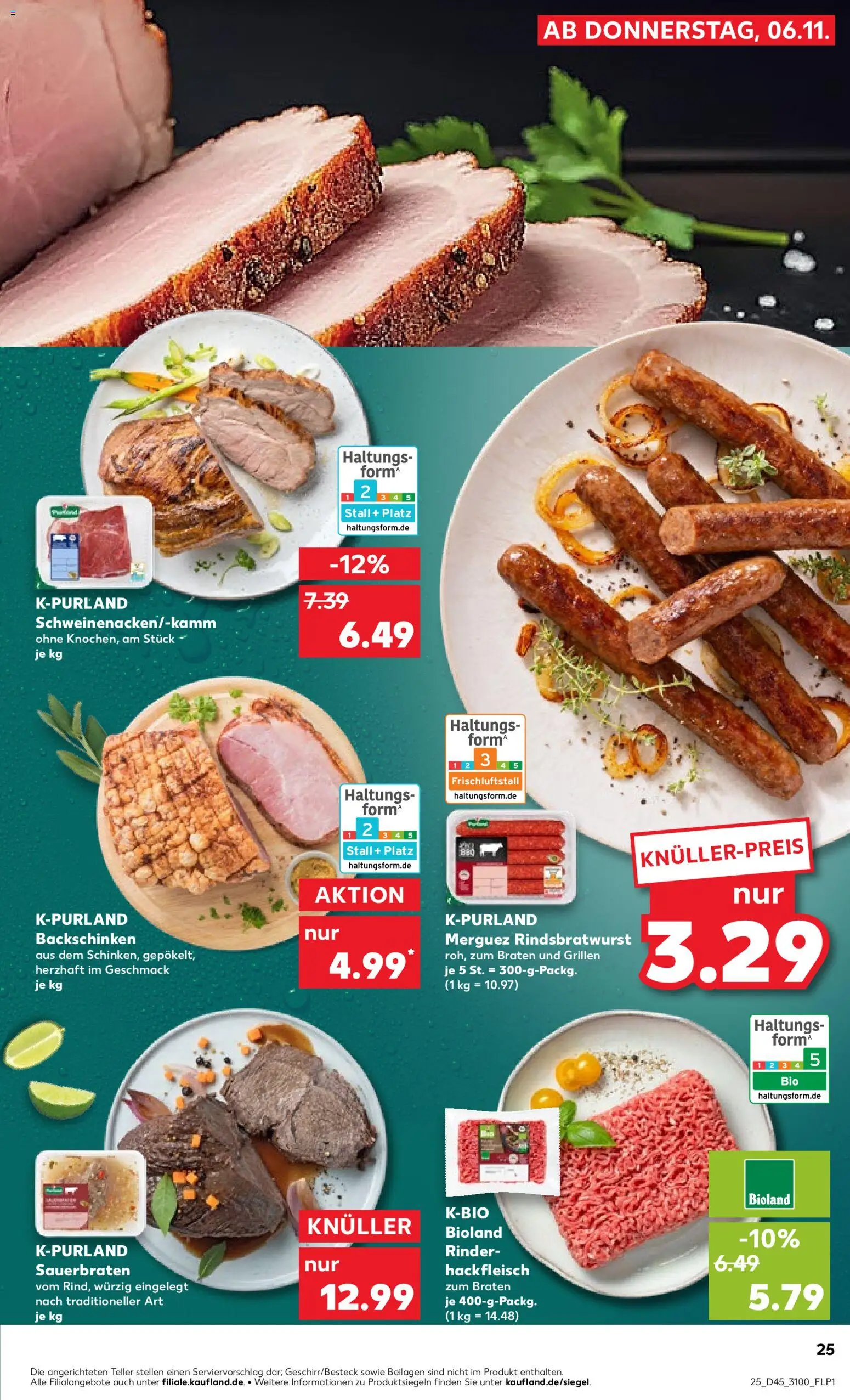 Kaufland prospekt Leipzig	 – gültig ab 06.11.2025 | Seite: 25 | Produkte: Hackfleisch